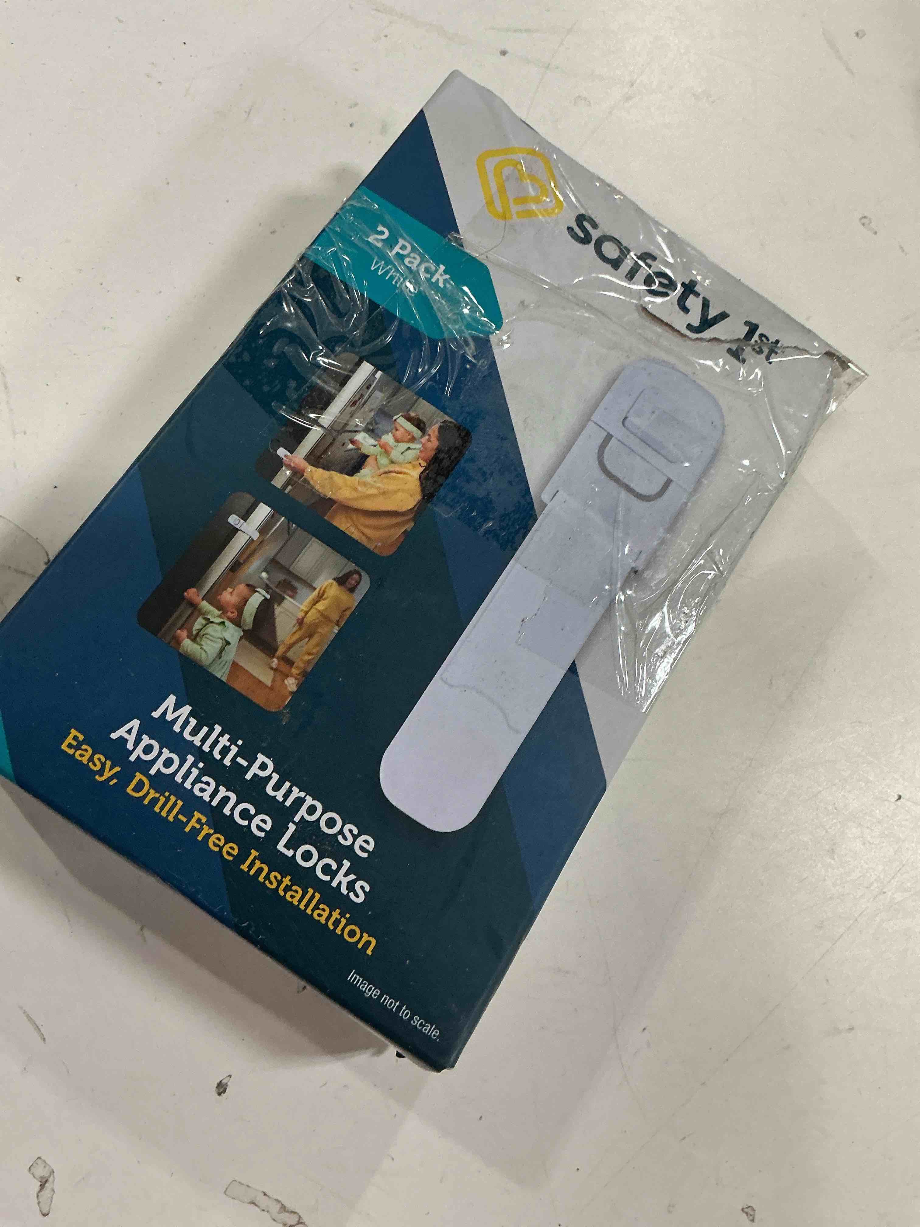 Condition photo showing As Is for safety 1st multi-purpose appliance locks - 2pk - white