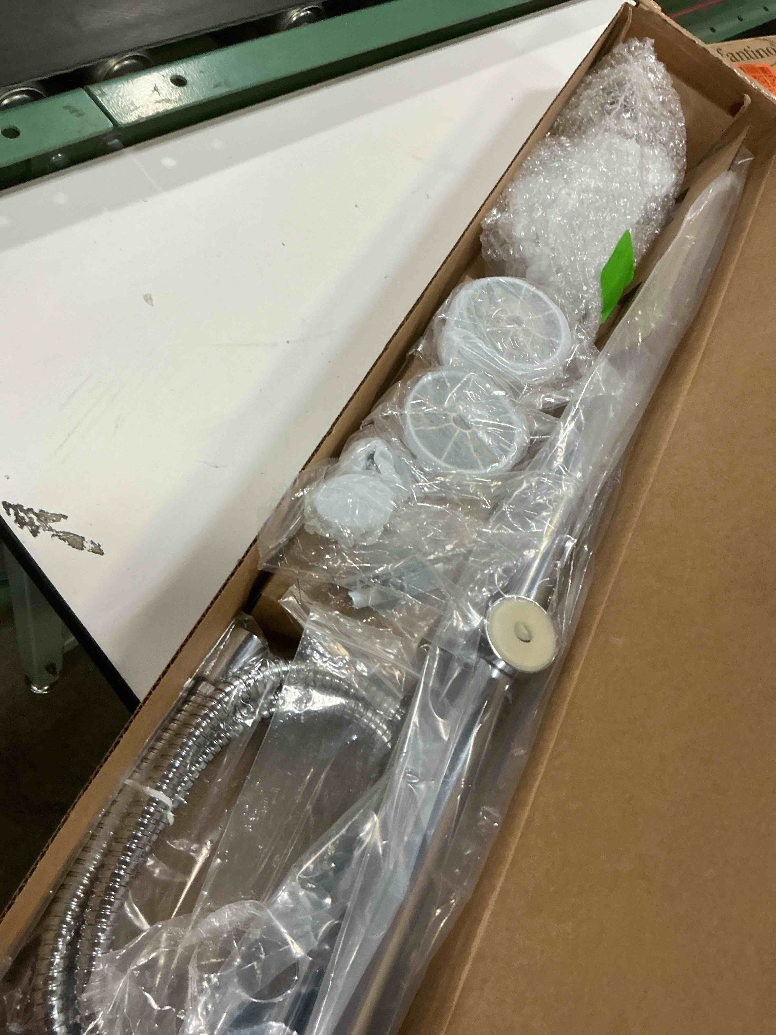 Condition photo showing Good Condition for moen chrome eco-performance 5-function handheld shower with 30-inch slide bar and 69-inch hose, 3558ep