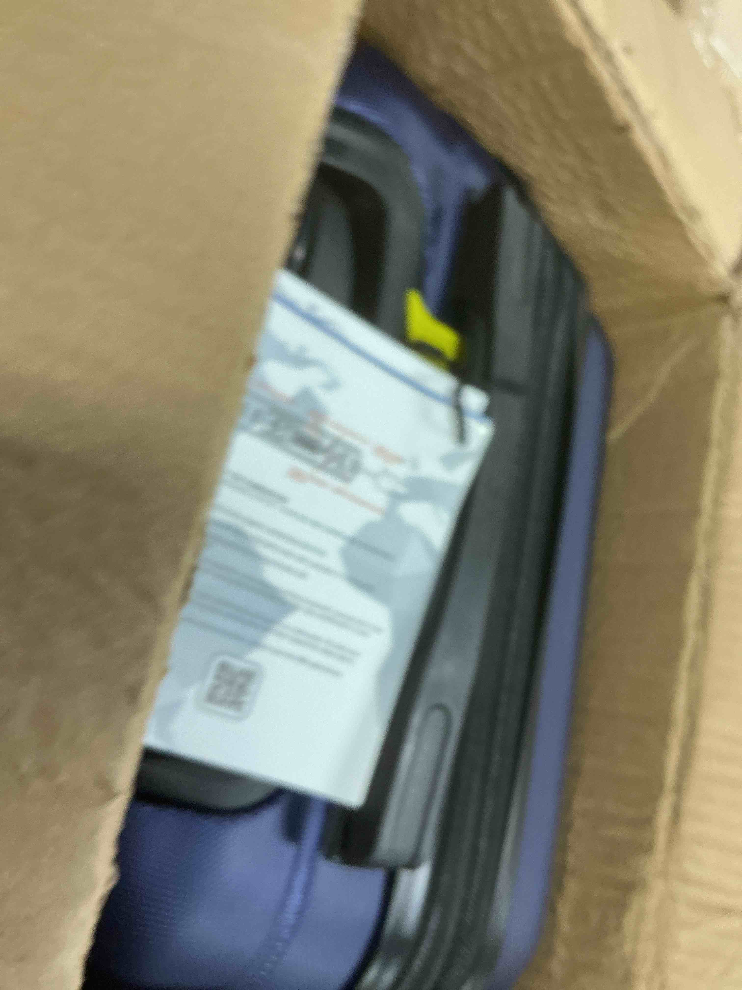 Condition photo showing Good Condition for flight knight 22x14x9" expandable carry on suitcase hardside tsa lock usb c port lightweight luggage silent double spinner wheels maximum overhead carry-on bag for american & united approved airlines 22x14x9" navy