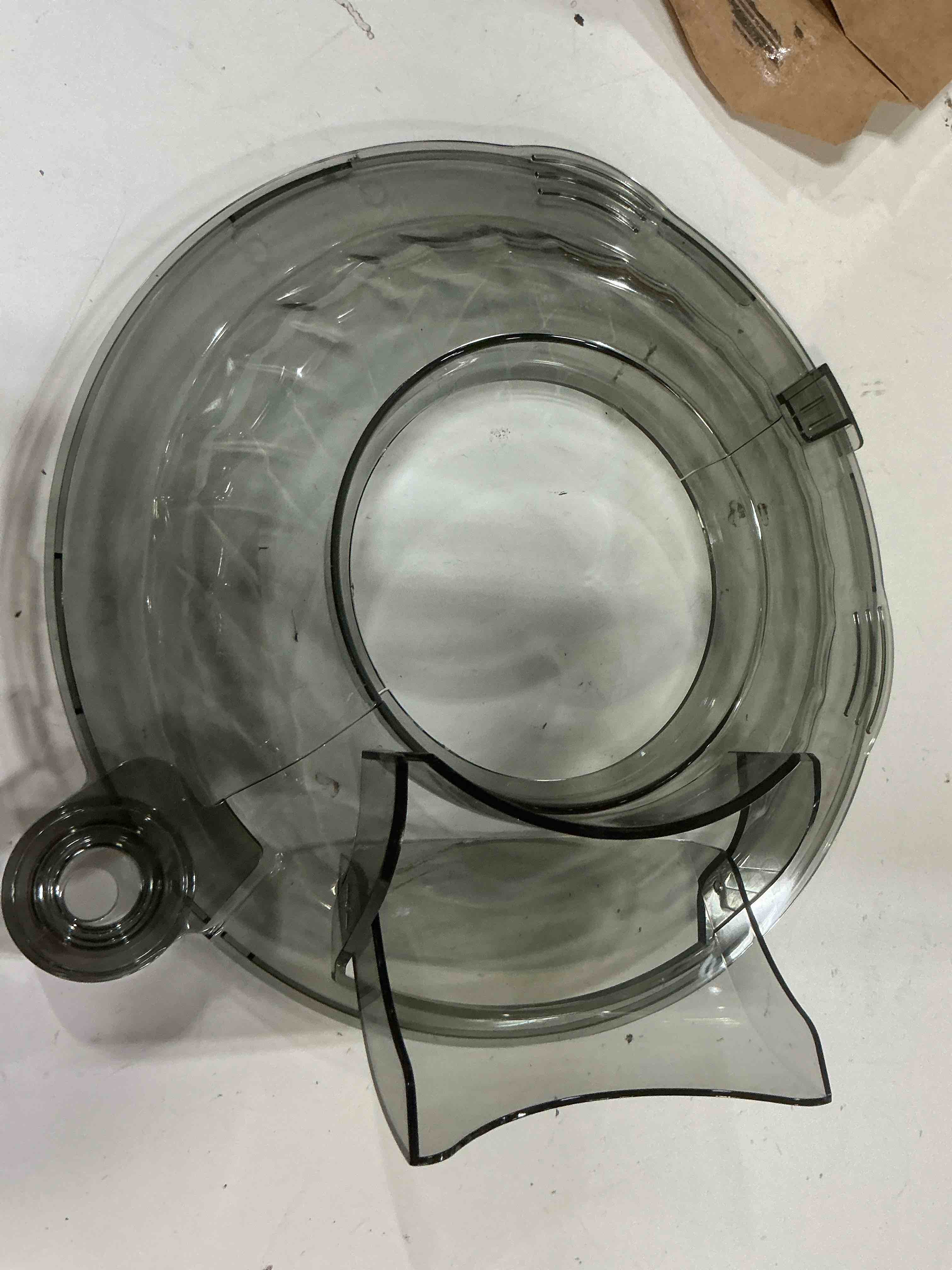 Condition photo showing Good Condition for pouring shield for kitchenaid tilt head 4.5-5 qt (for stainless steel bowls only), for kitchen aid accessories and attachments, fully enclosed foldable lid mixer bowl cover, not for bowl lift (gray) gray for 4.5-5 qt tilt head mixer