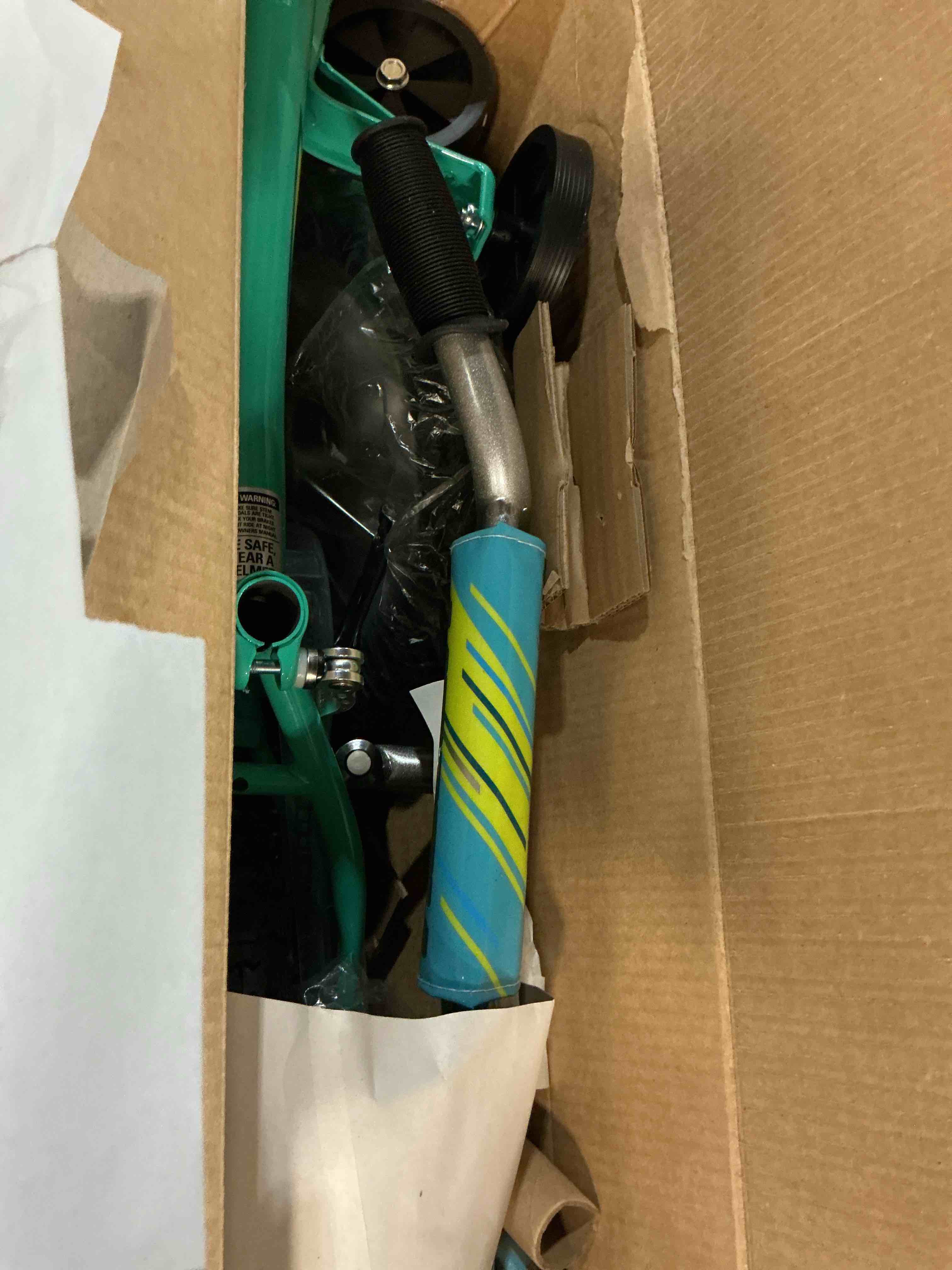 Condition photo showing As Is for pacific unisex unity 12" kids' bike - teal blue