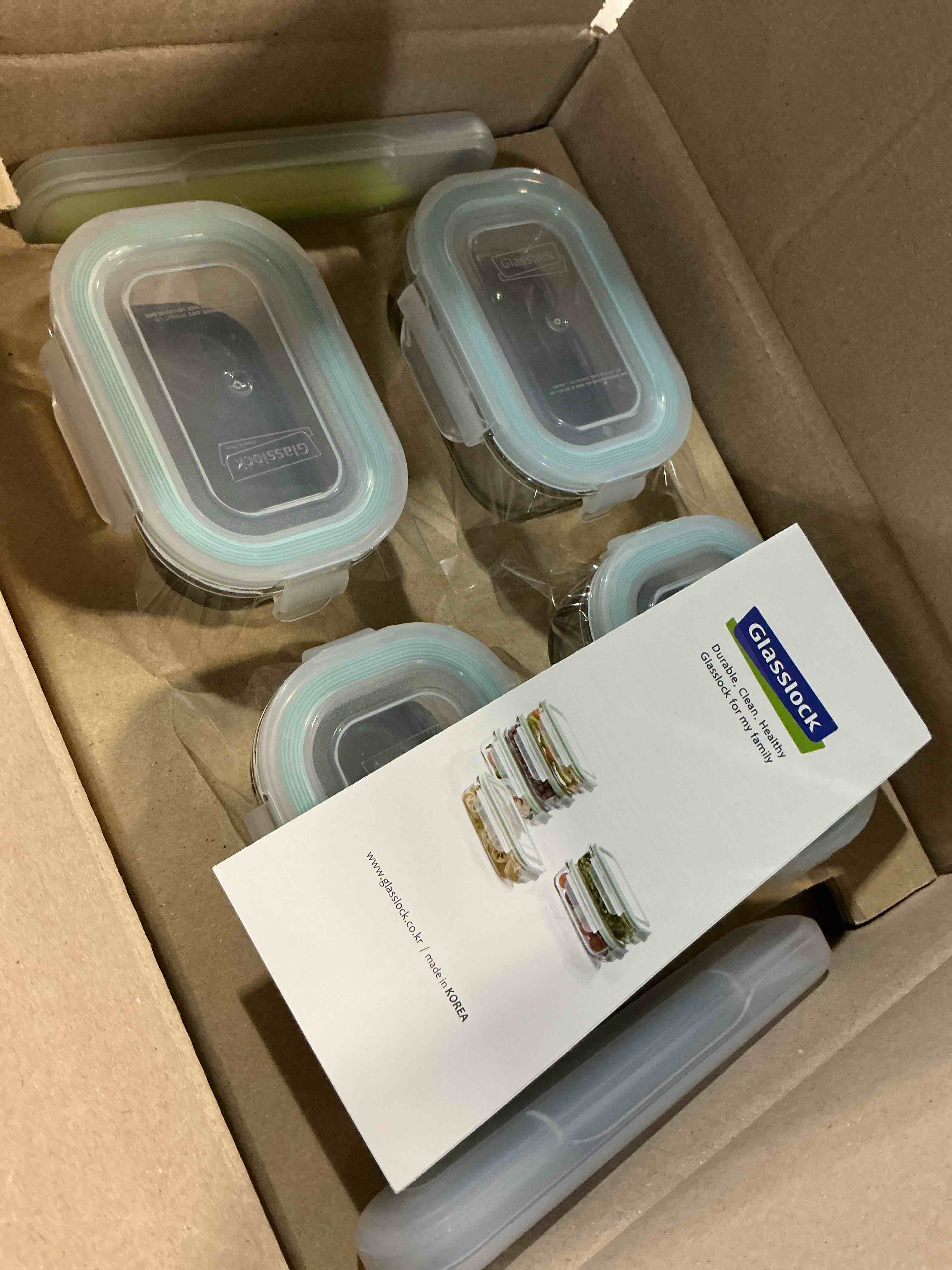 Condition photo showing Good Condition for glasslock homemade baby food bpa free glass storage containers 18 piece set