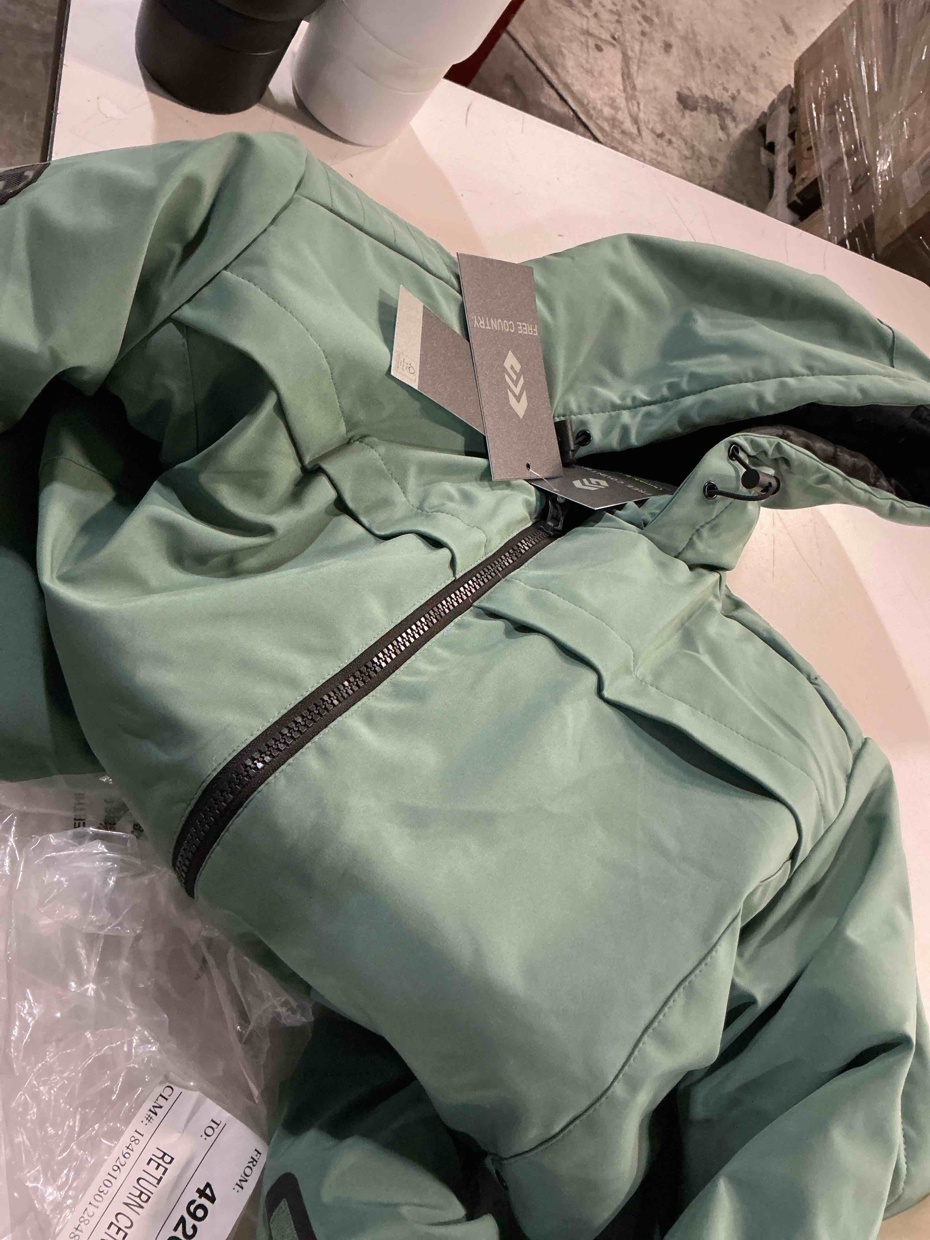 Condition photo showing Good Condition for outdoor ventures women's softshell jacket with hood fleece lined warm lightweight waterproof insulated windbreaker