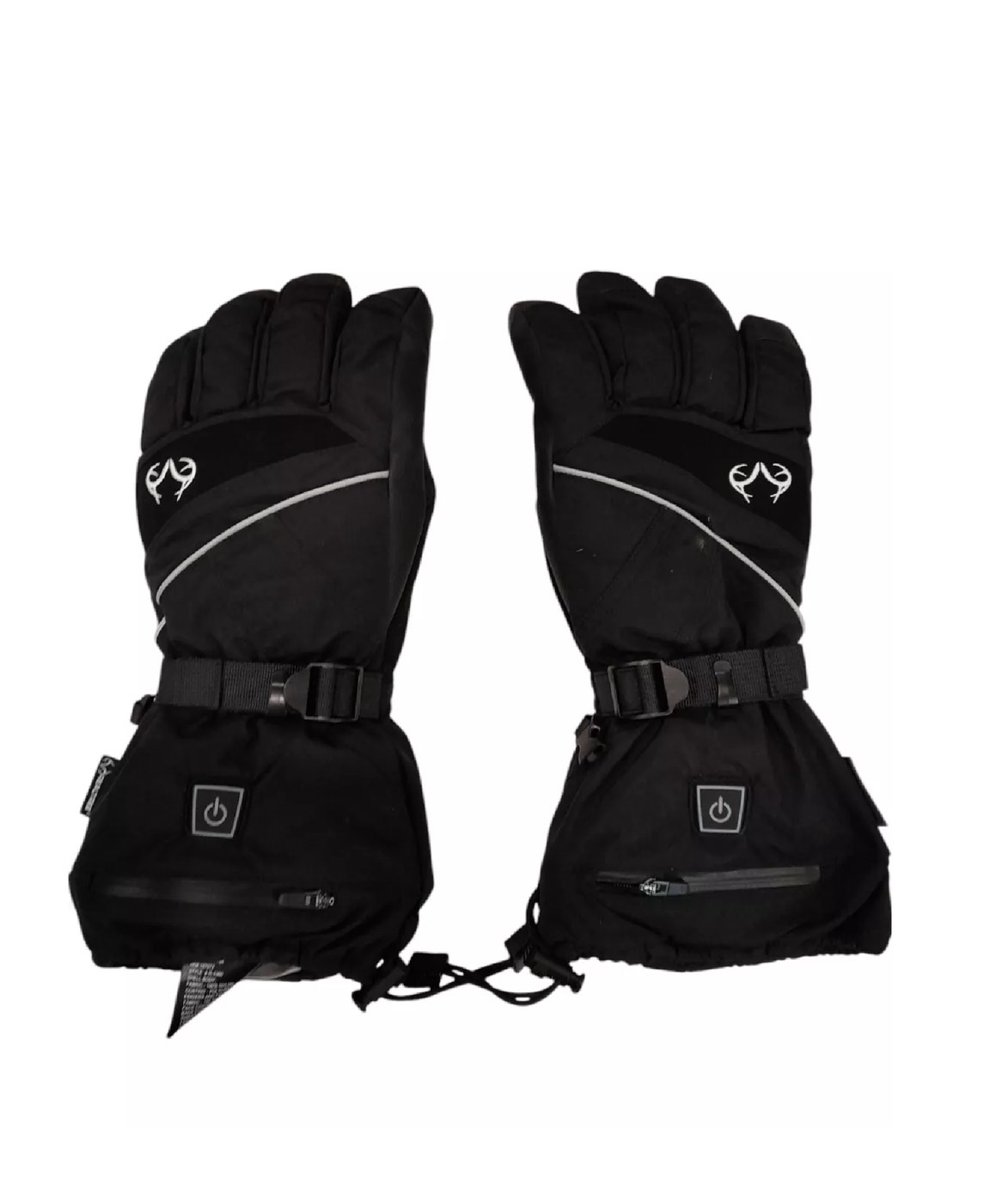 realtree adult heated gloves, black