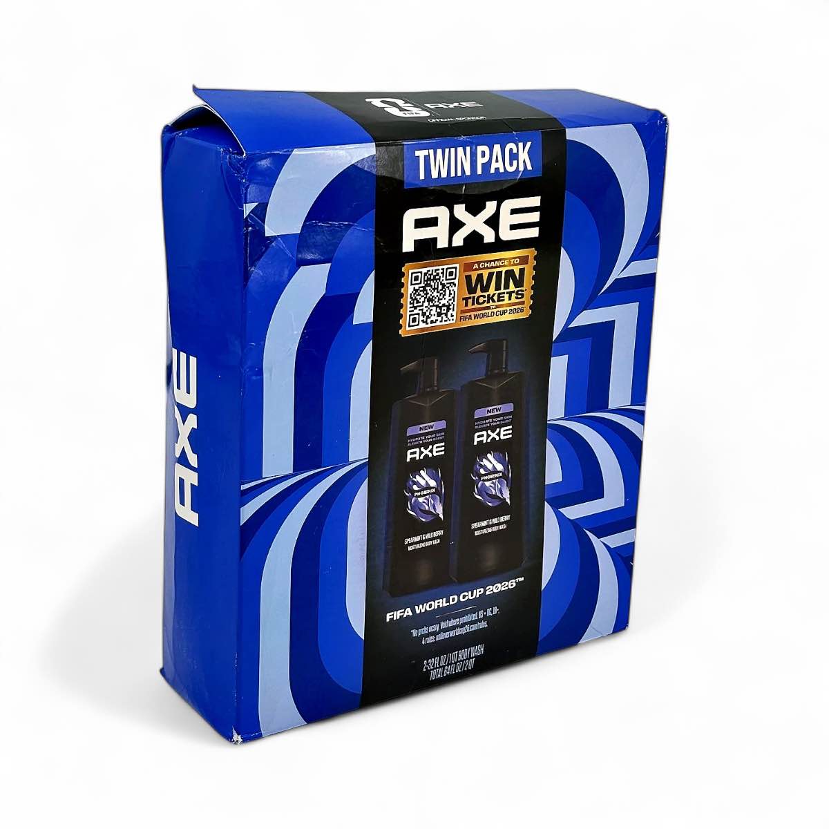 axe phoenix moisturizing body wash spearmint and wild berry 32fl oz. 2-pack