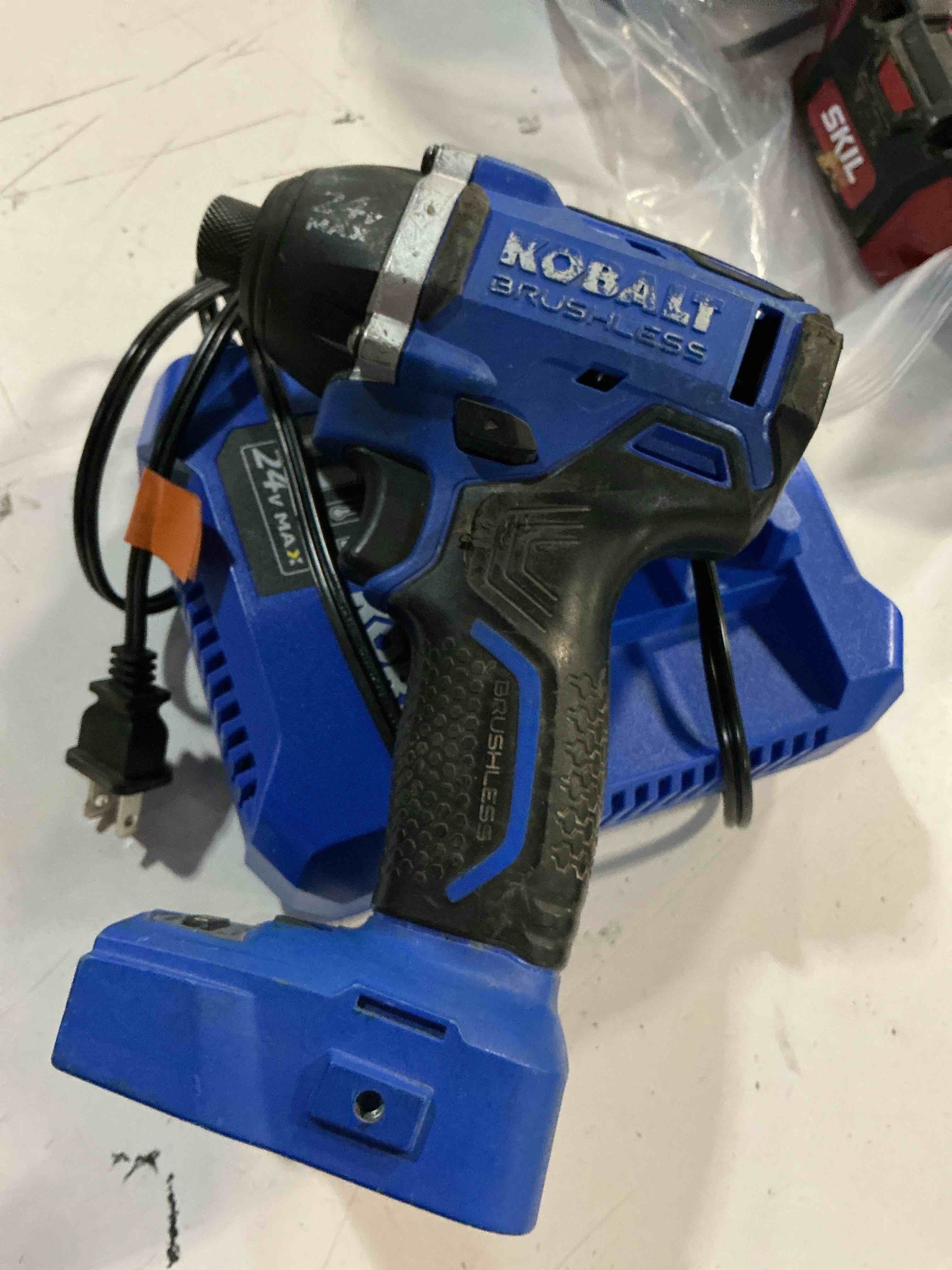 Condition photo showing As Is for cordless impact wrench 1/2 inch for dewalt battery, impact wrench 1360n.m(950ft-lbs) high torque brushless electric impact gun, power impact driver with 3-mode speed, led work light(no battery)