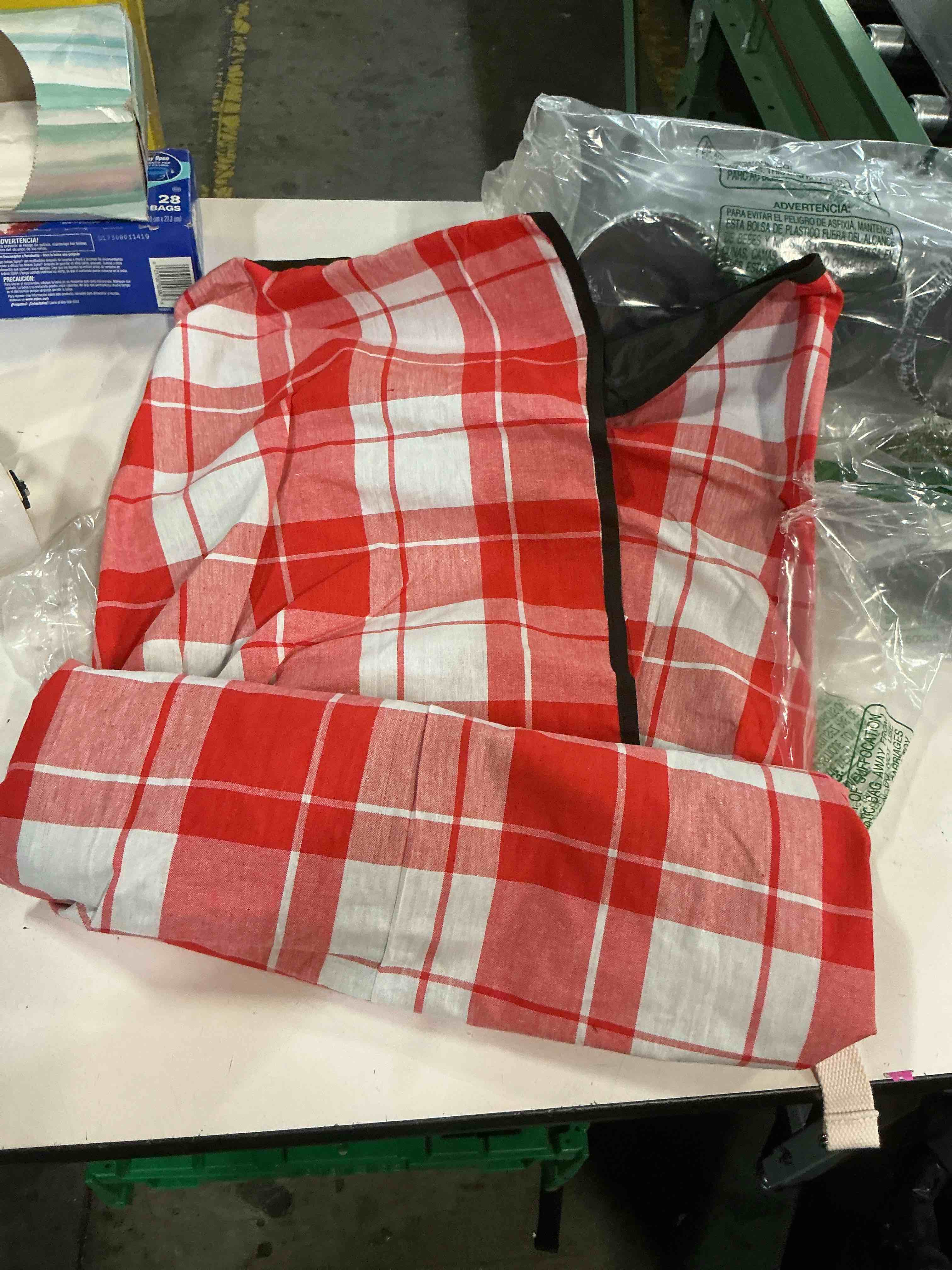 Condition photo showing Good Condition for g good gain picnic outdoor blankets waterproof large - beach mat sand free foldable with carry strap | portable camping blanket | park blanket for grass park, hiking, travel, concerts?redplaid? red plaid