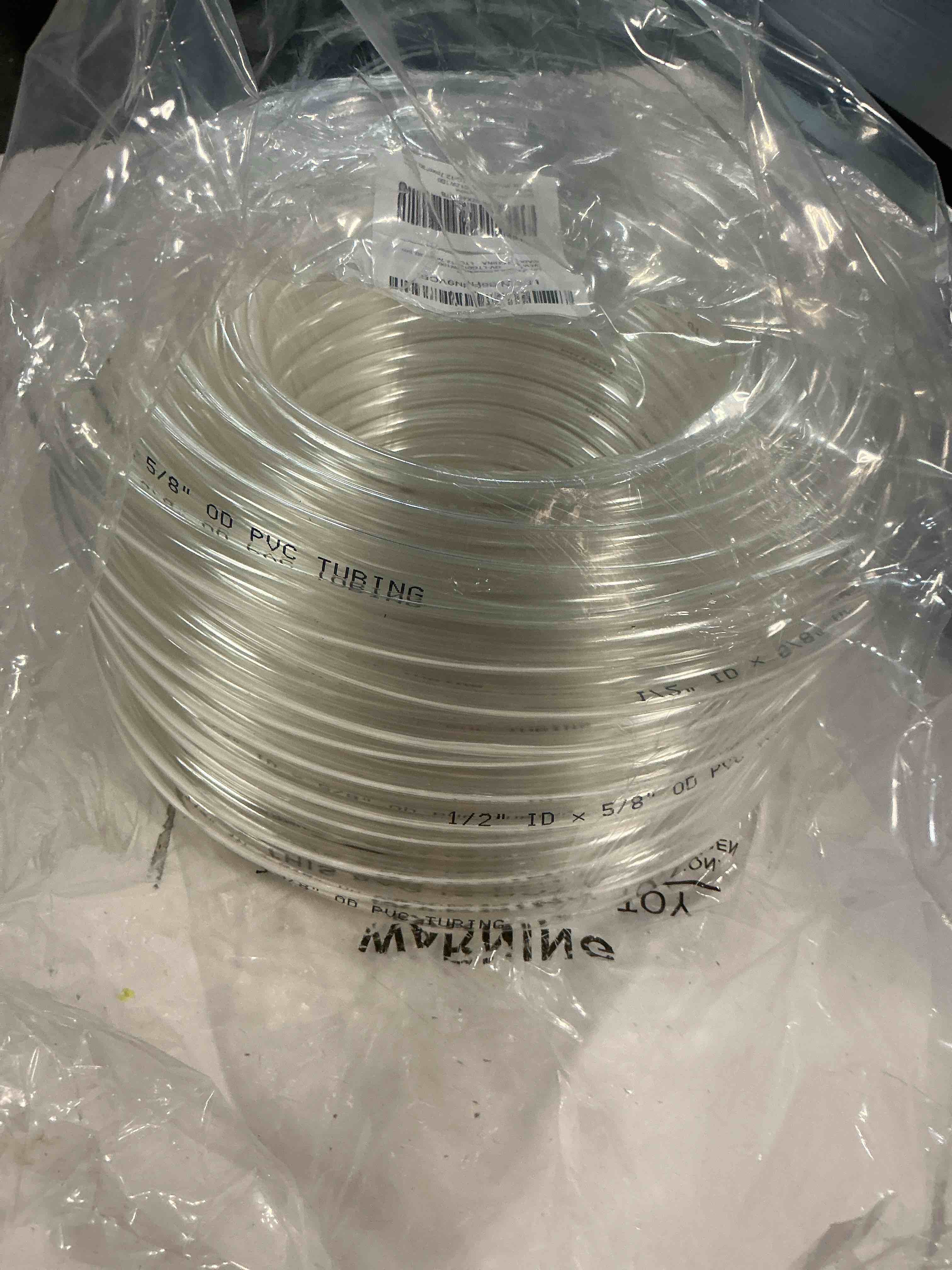 Condition photo showing New/Like New for davco 1/2" id x 100ft clear vinyl tubing, low pressure flexible pvc tubing, heavy duty uv chemical resistant lightweight plastic vinyl hose, bpa free and non toxic 1/2"id 100 feet