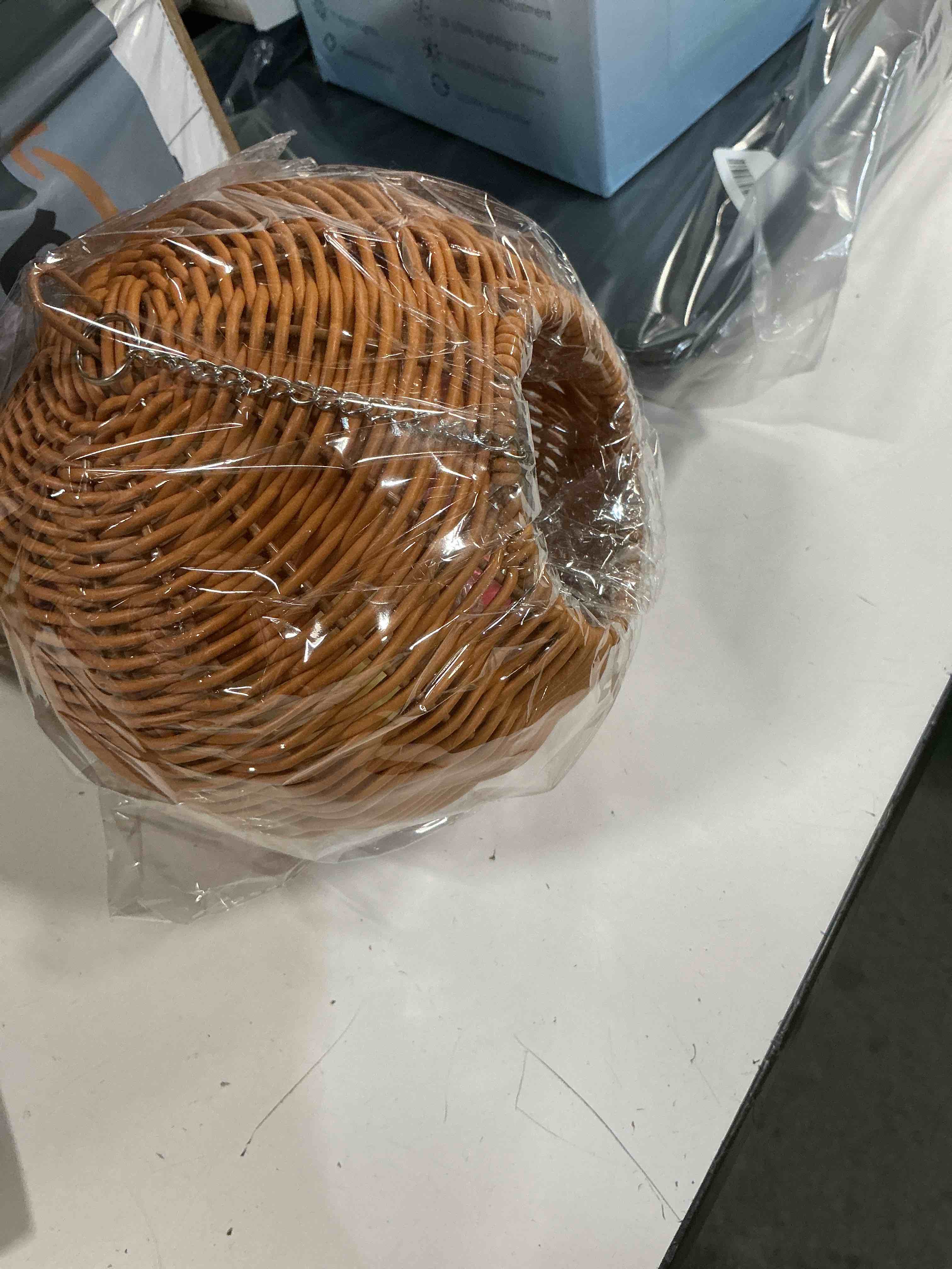 Condition photo showing New/Like New for chewproof steel frame bird nest for cage, washable small bird bed hammock hideout lay eggs parakeet nest sleep, parakeet warm bed house hut for lovebird, canary, budgie s-long chain-brown for small birds