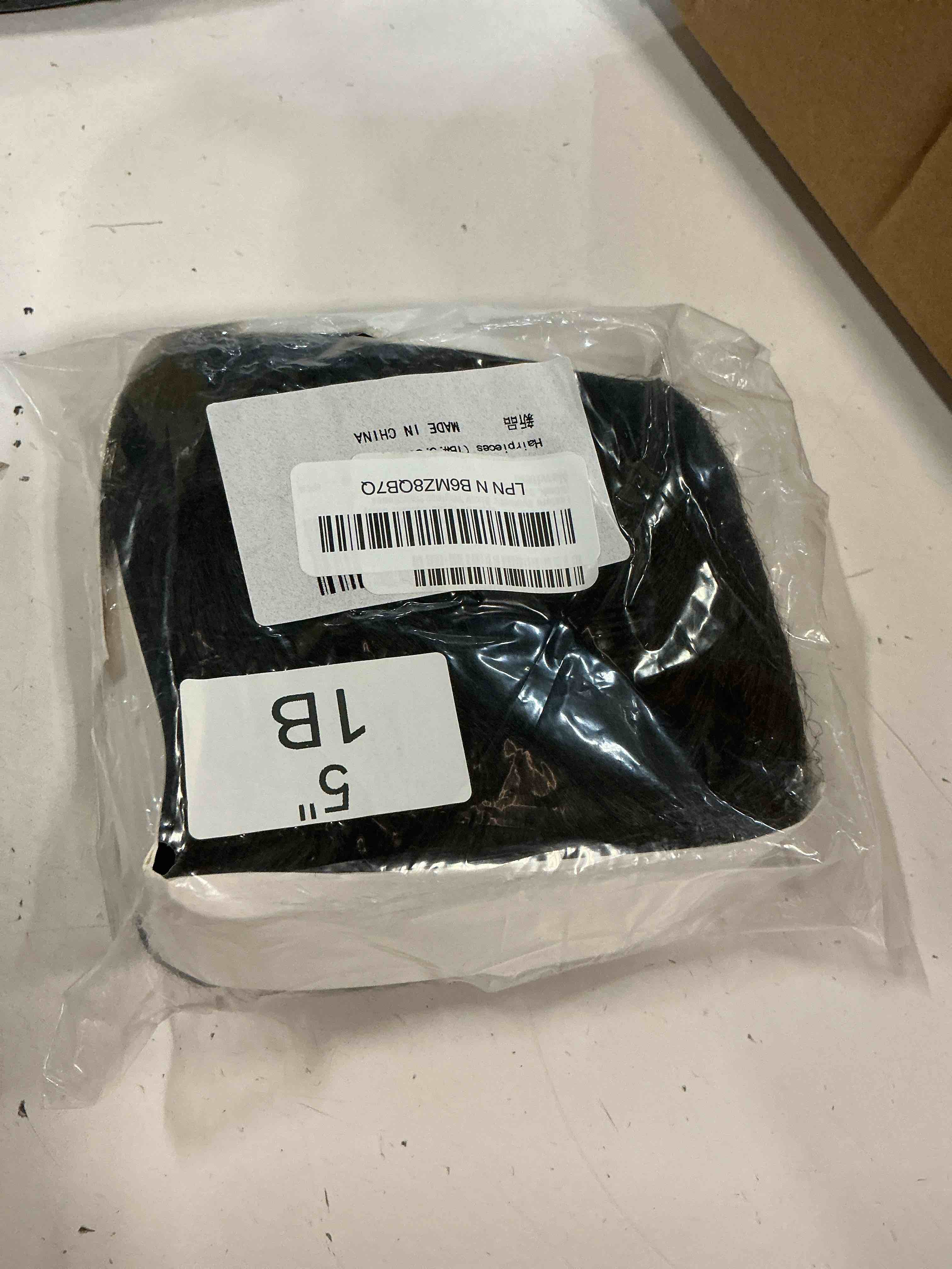 Condition photo showing New/Like New for short hair topper for thinning hair 5.5 inch short pixie cut toppers pieces natural curly texture synthetic black wiglets hairpieces (black, 5.5 inch) black 5.5 inch