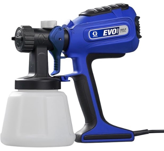 evo hvlp handheld paint and stain sprayer with adjustable spray pattern