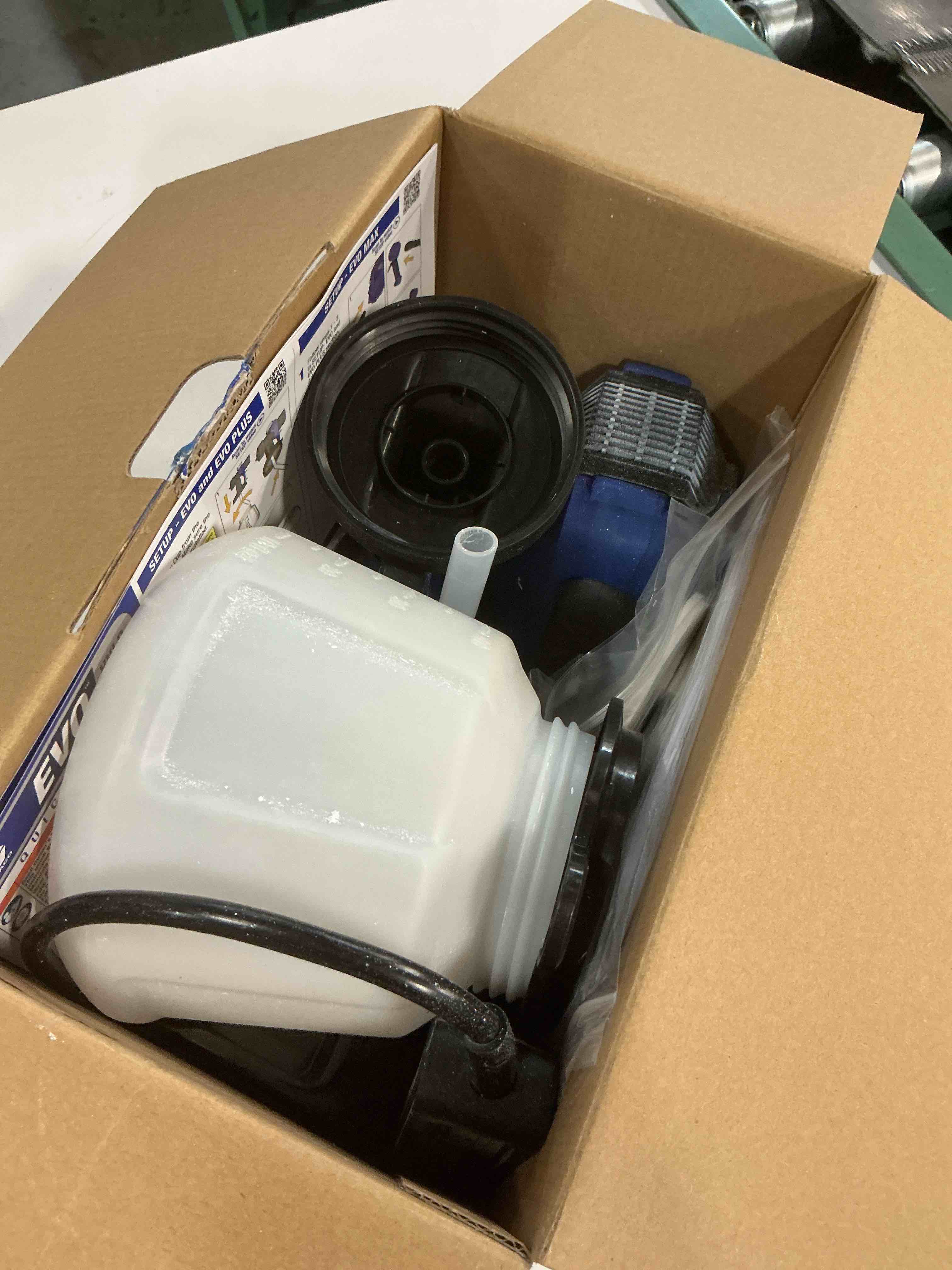 Condition photo showing As Is for evo hvlp handheld paint and stain sprayer with adjustable spray pattern