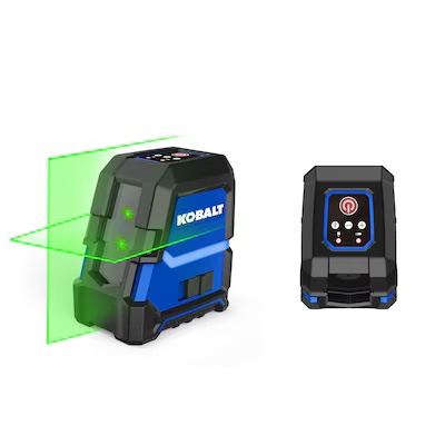 kobalt 100-ft green self-leveling cross-line laser level kit