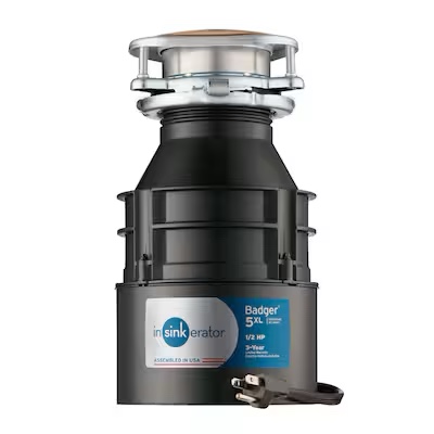 insinkerator badger 5xl 1/2-hp disposer w/cord