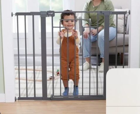 safety 1?? contemporary tall-and-wide gate  grey