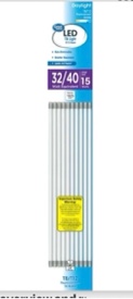 Great Value LED 48-Inch T8/T12 Light G13 Base Pack of 10
