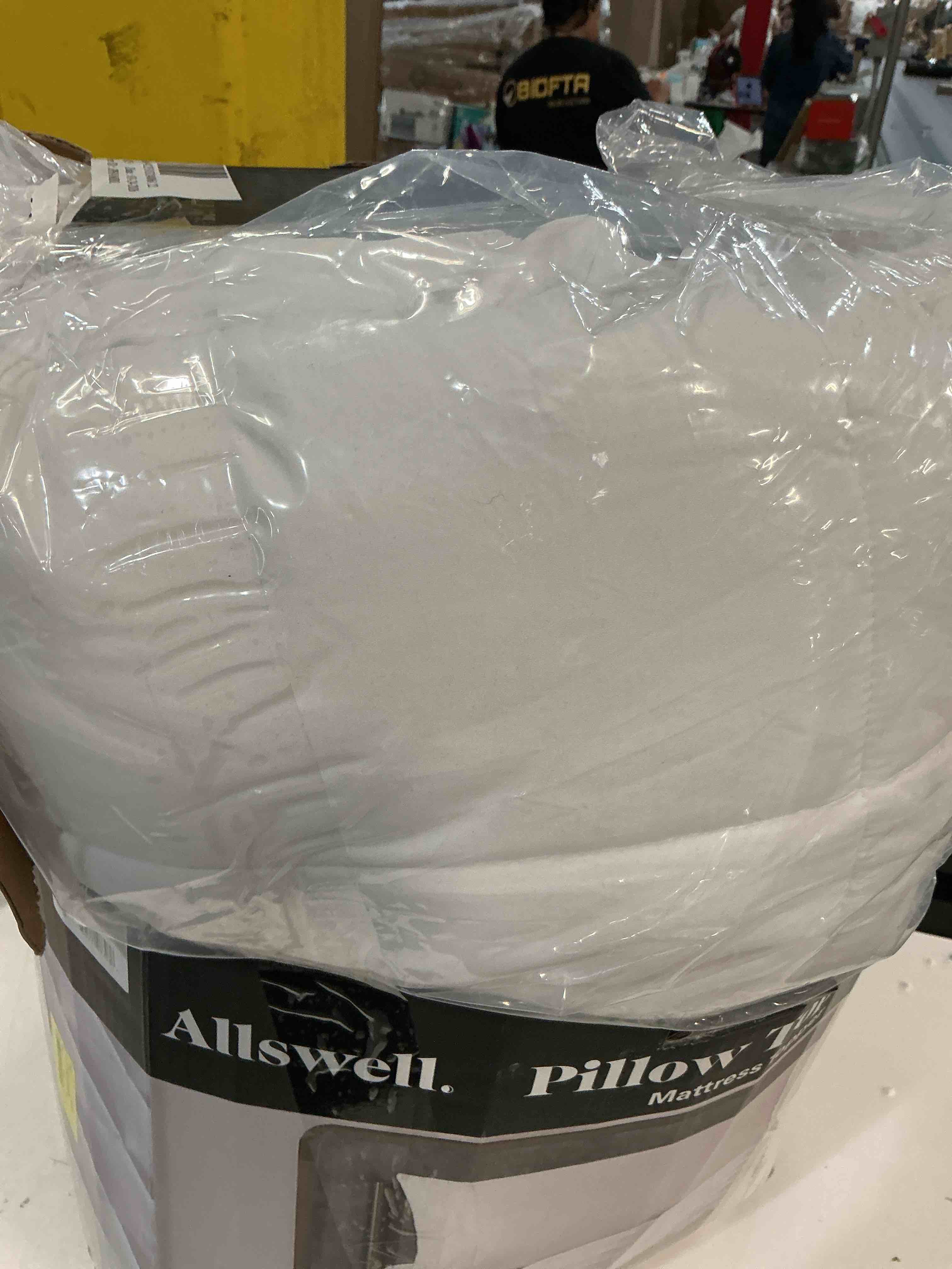 Condition photo showing Good Condition for allswell ultra plush pillow top mattress topper  king