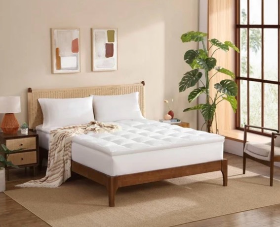 allswell ultra plush pillow top mattress topper  king