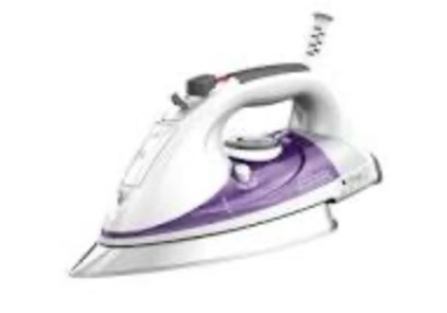 black+decker  professional steam iron with stainless steel soleplate  purple  ir1350s-t