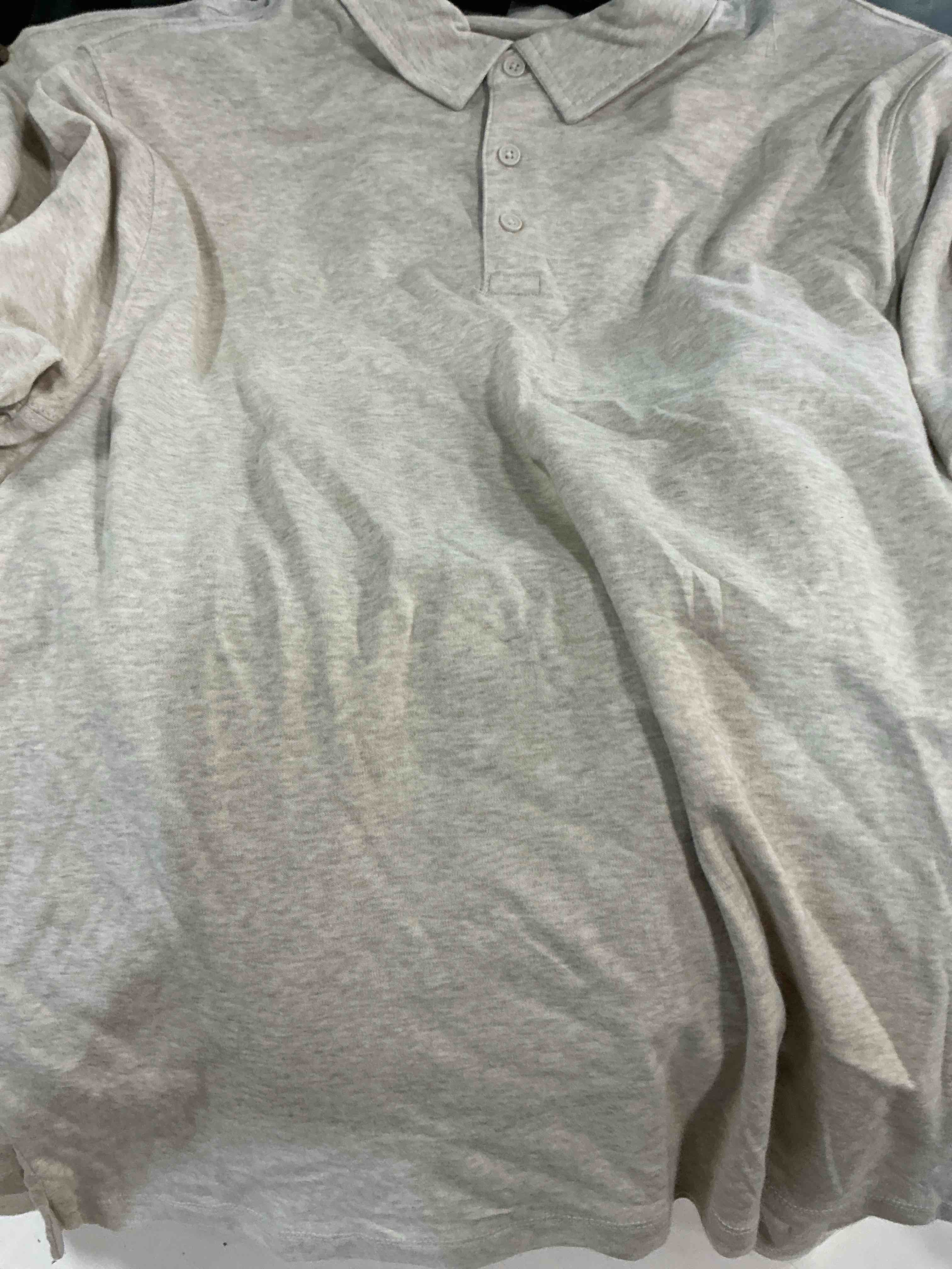 free assembly mens cotton polo shirt with short sleeves, sizes xs-3xl (large)