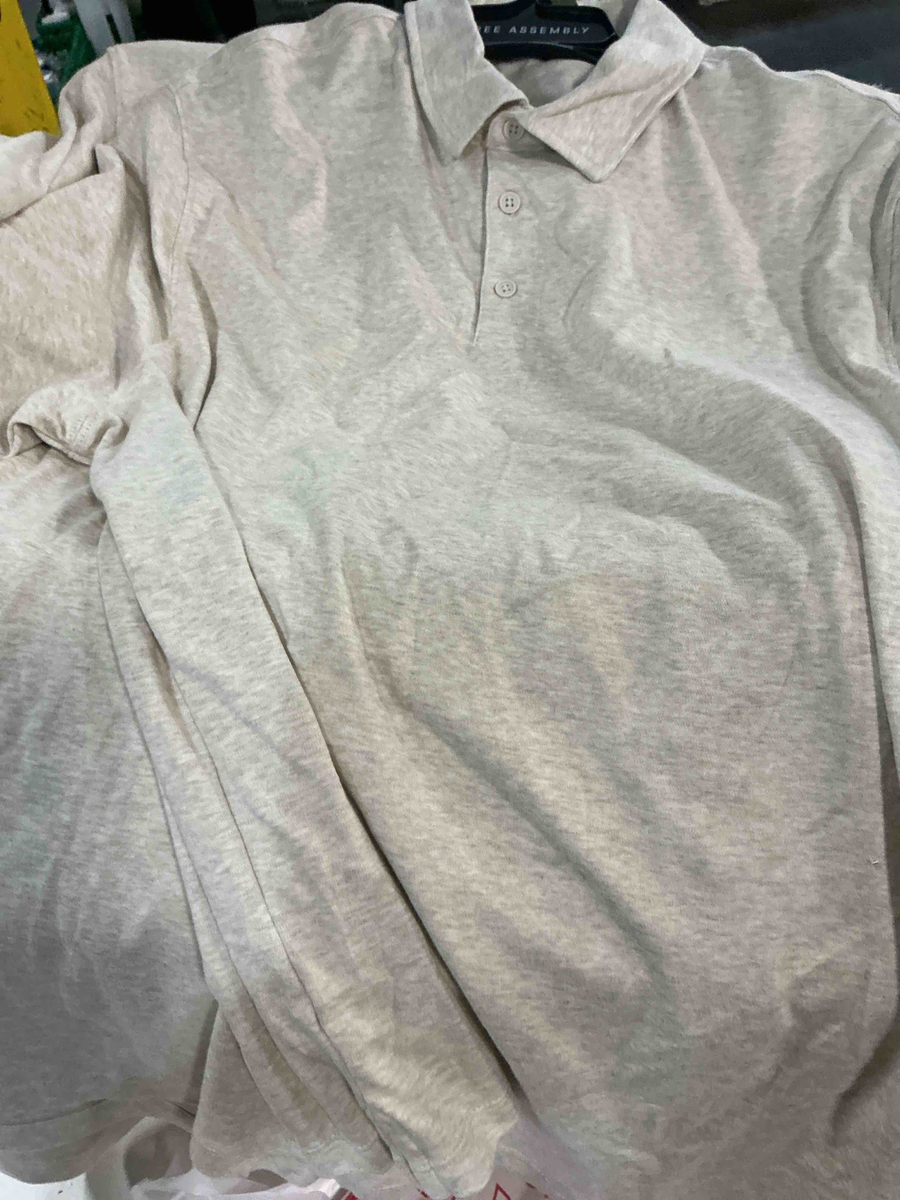 Condition photo showing New/Like New for free assembly mens cotton polo shirt with short sleeves, sizes xs-3xl (xl)