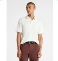 free assembly mens cotton polo shirt with short sleeves, sizes xs-3xl (xl)