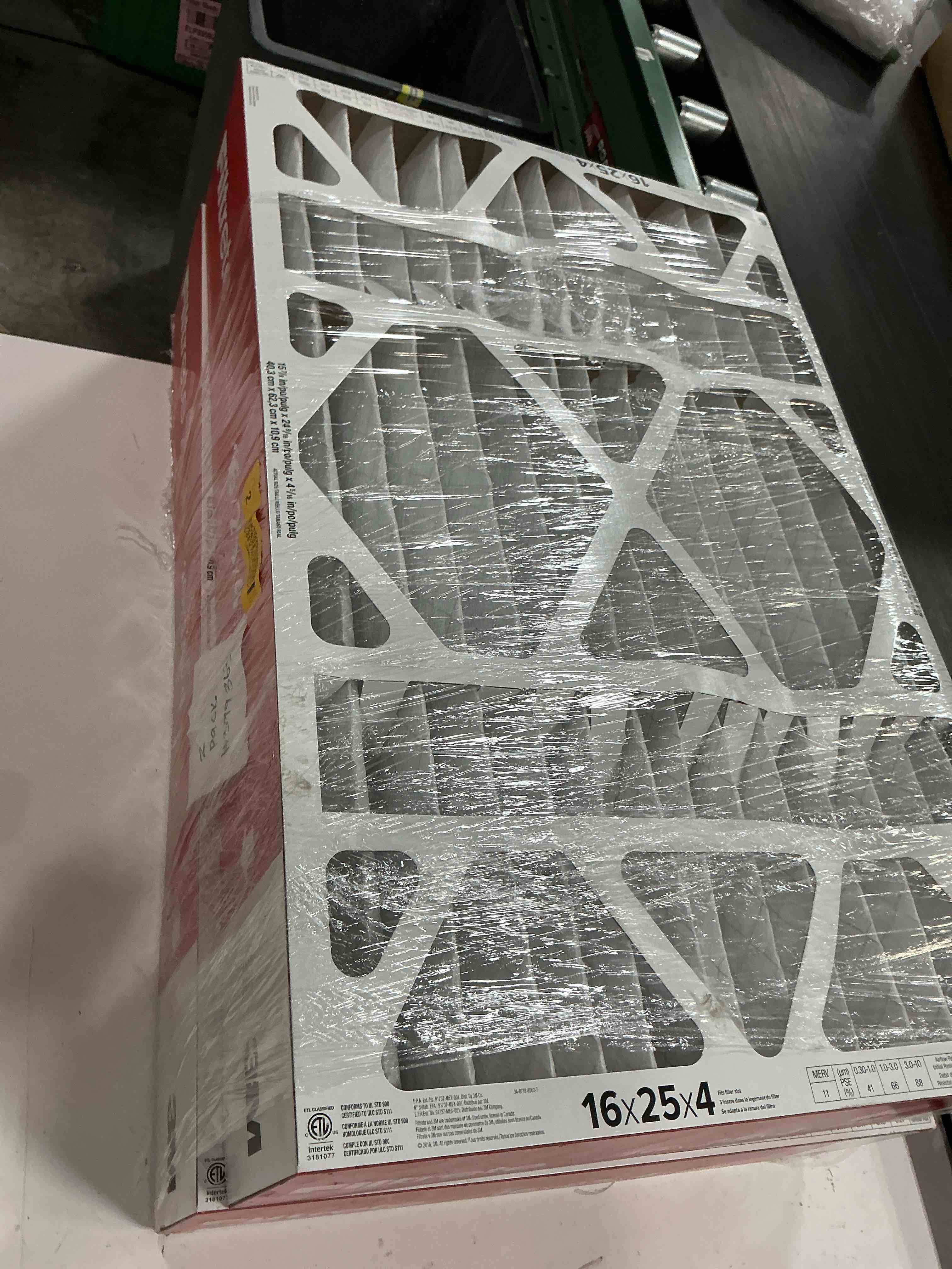 Condition photo showing Good Condition for filtrete 16x25x4 merv 11 furnace filter 2 pack 