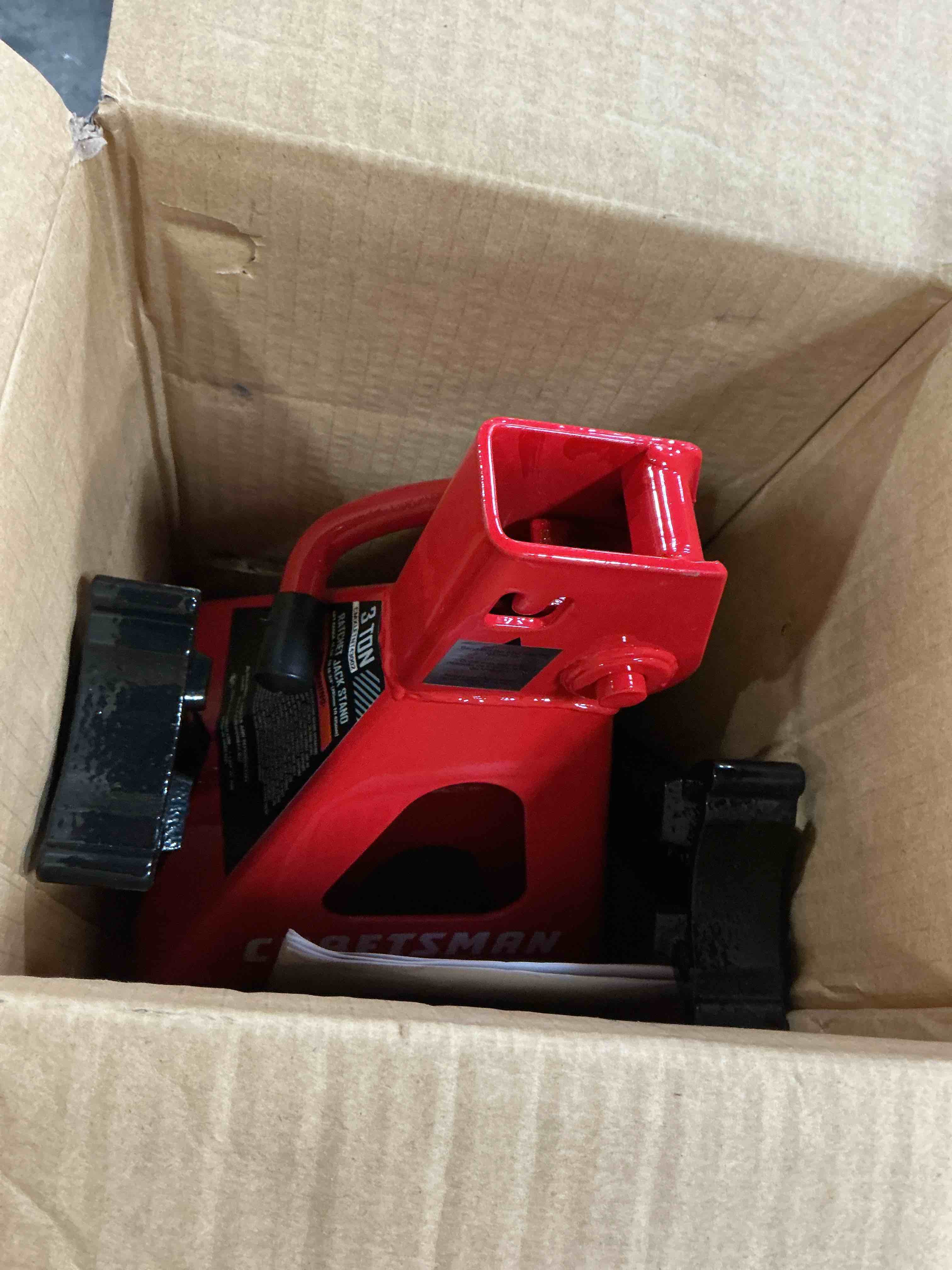 Condition photo showing Good Condition for craftsman black 3-ton steel manual jack stand set