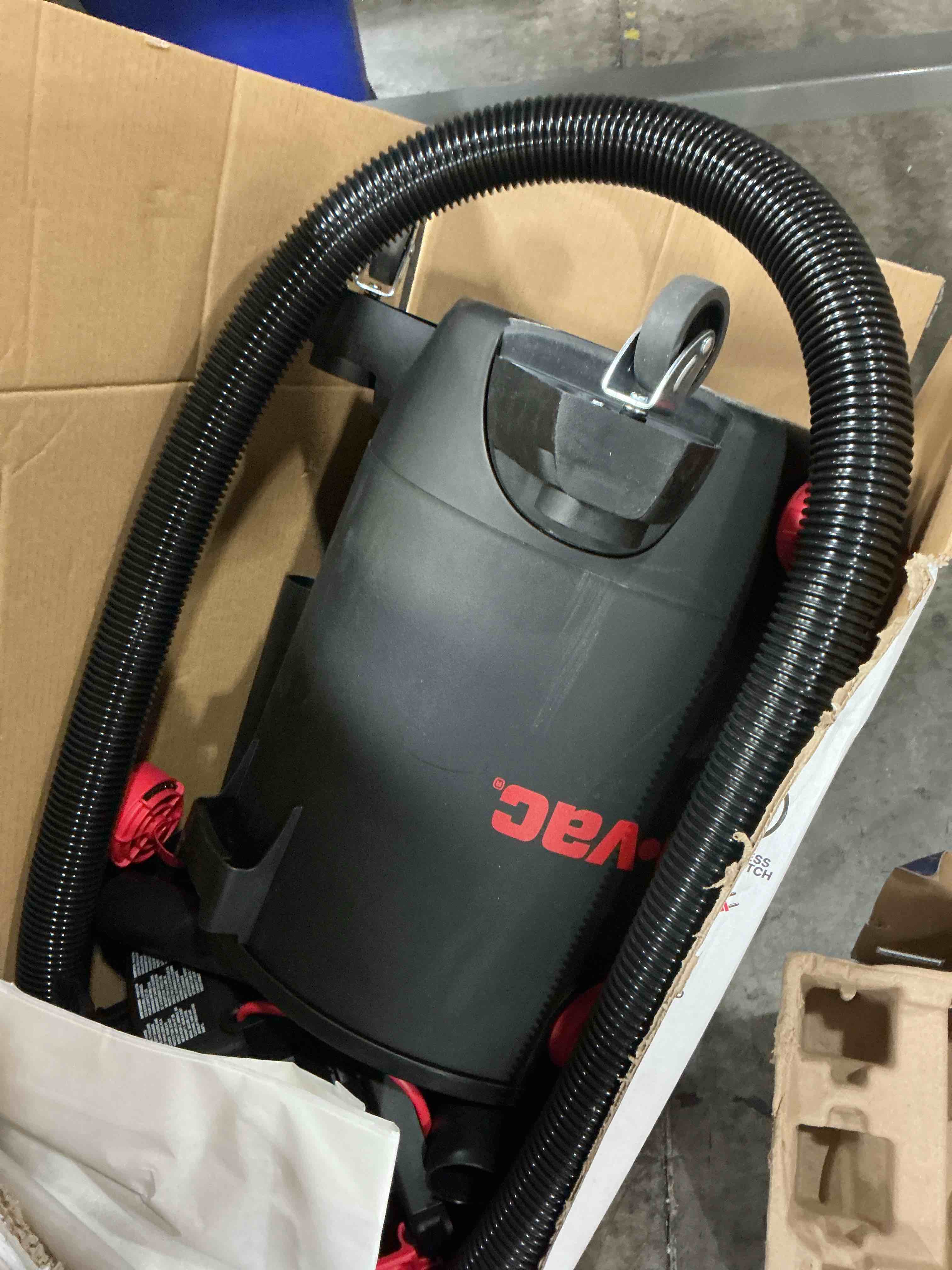 Condition photo showing As Is for shop-vac wet/dry vacuum