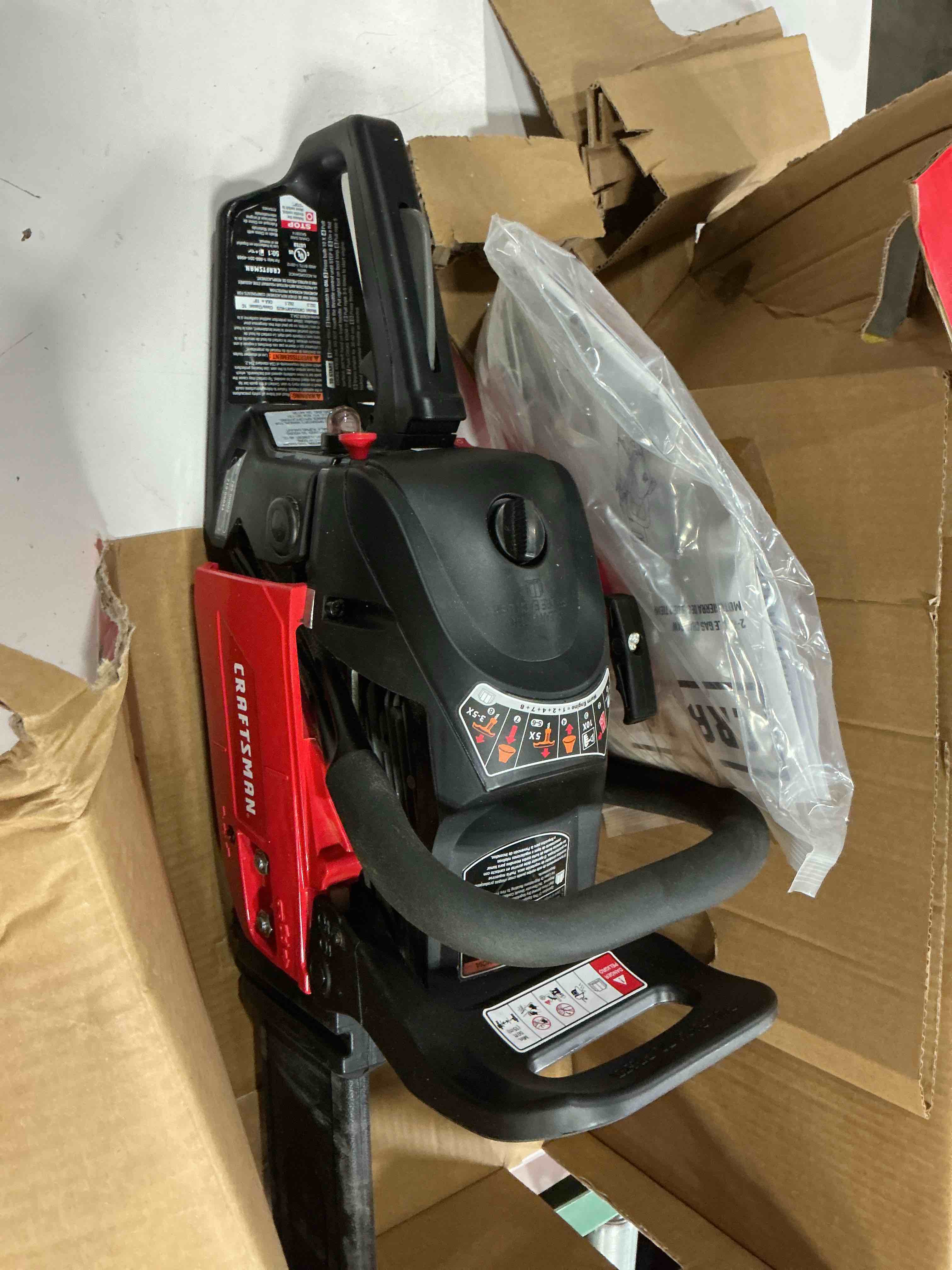 Condition photo showing Good Condition for craftsman 20 in. gas powered chainsaw