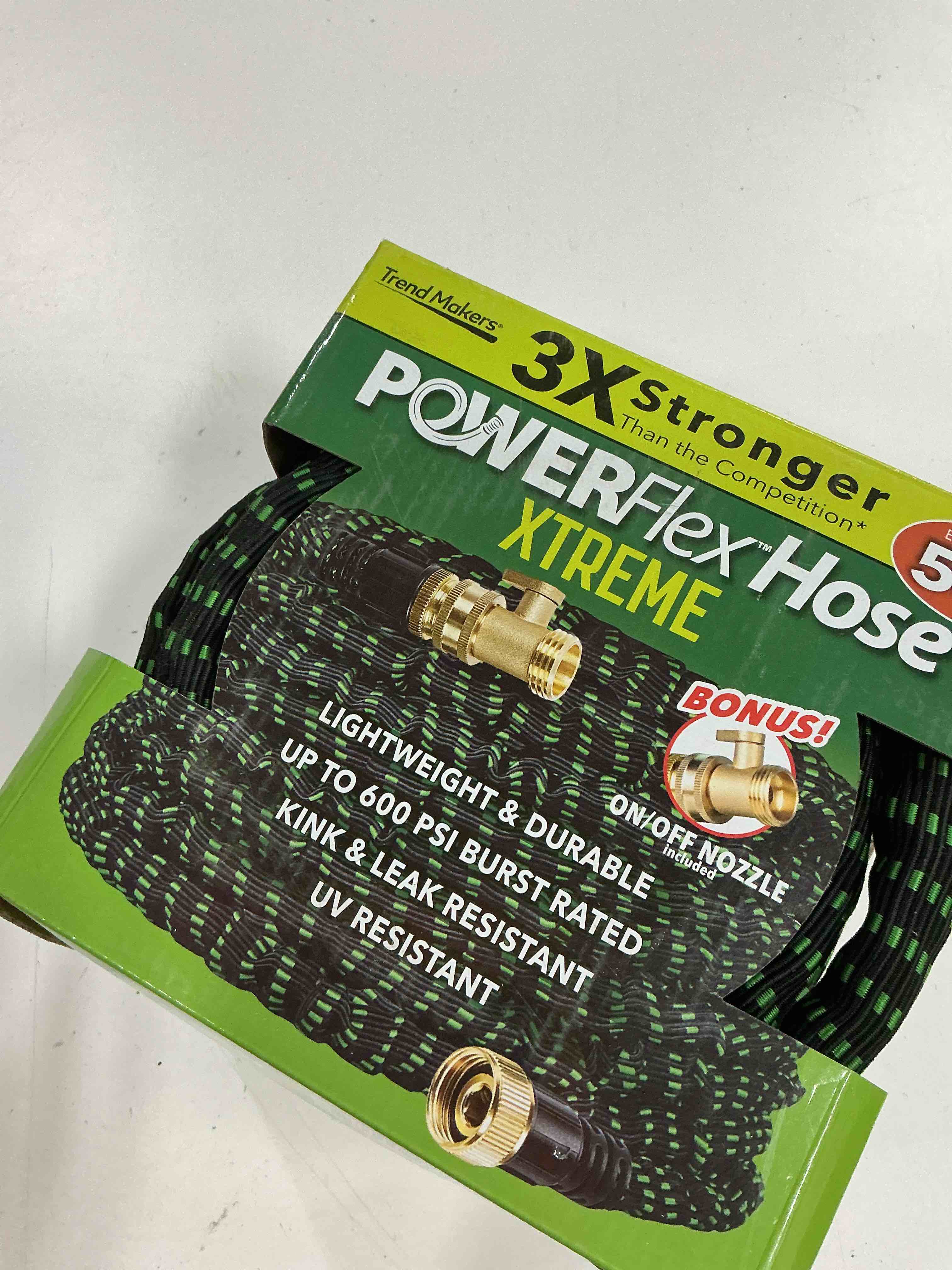 Condition photo showing New/Like New for flex-able hose xtreme 1-in x 50-ft kink free woven green hose