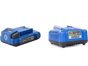 kobalt 24 -volt 1 -pack lithium-ion ( 2 ah battery and charger )