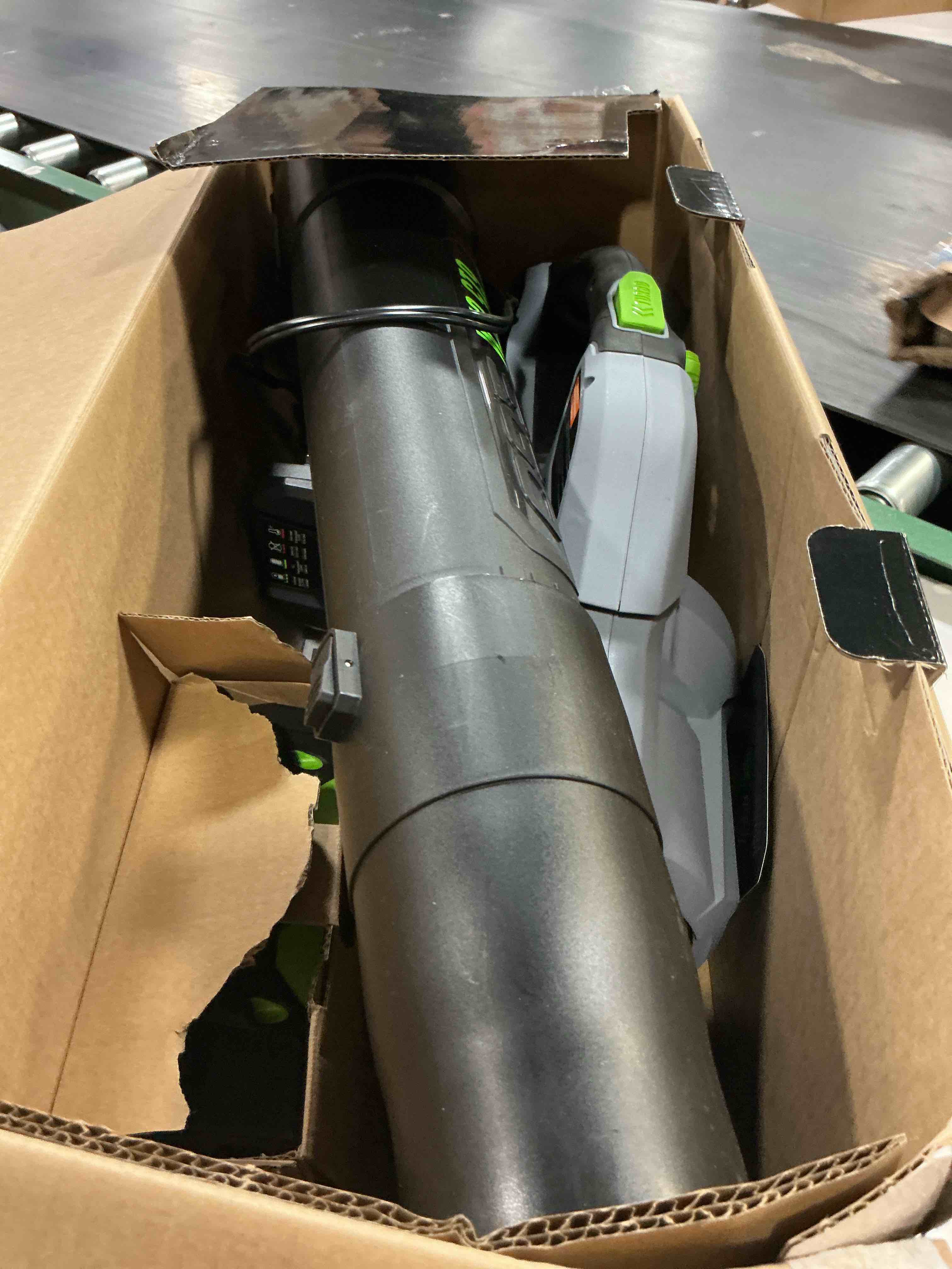 Condition photo showing Good Condition for ego power+ lb6151 615 cfm variable-speed 56-volt lithium-ion cordless leaf blower with 2.5ah battery and charger, black