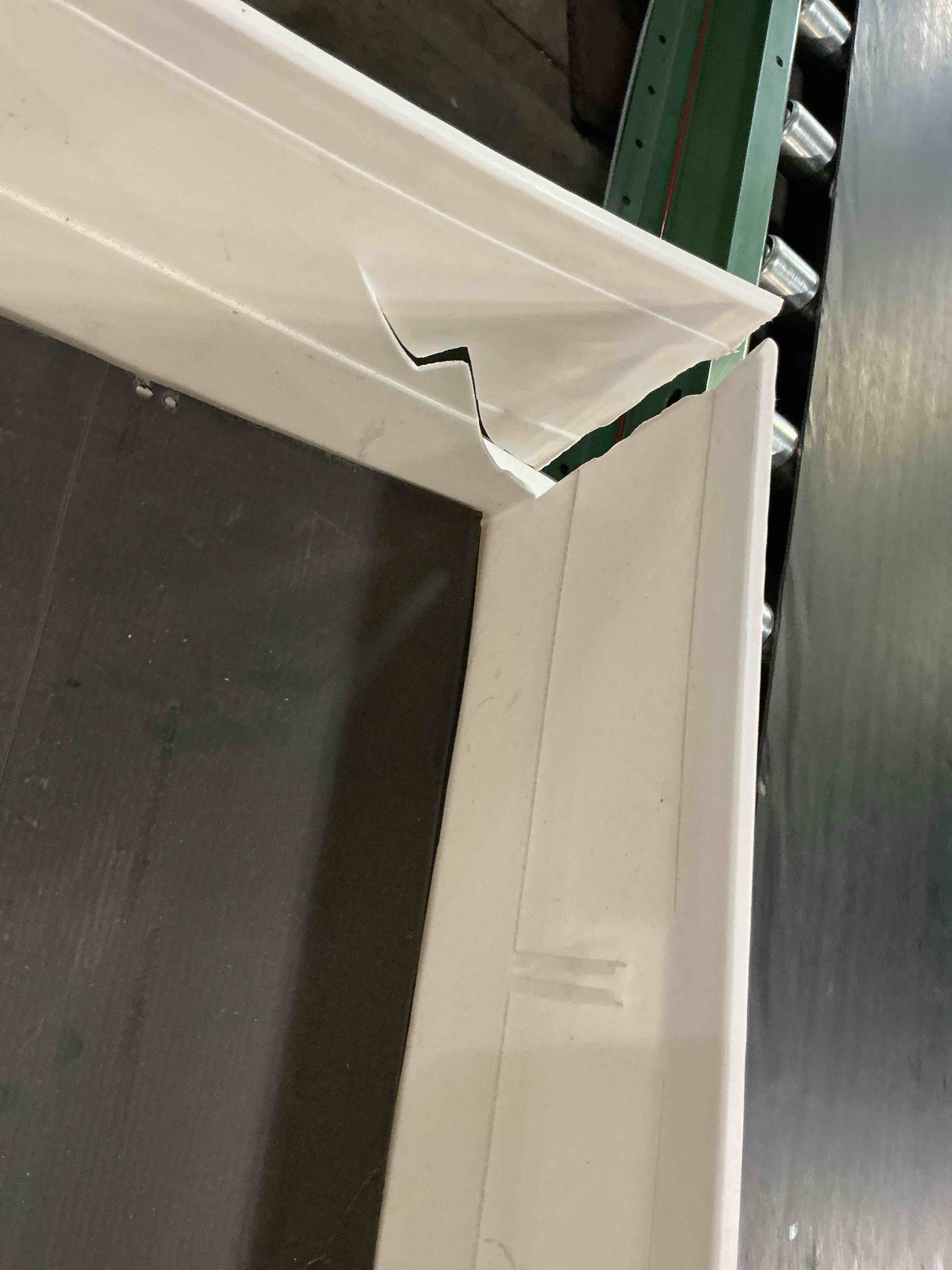 Condition photo showing As Is for emsco group 3-cu ft 13.25-in w x 33-in l x 28.75-in h elevated white resin raised garden