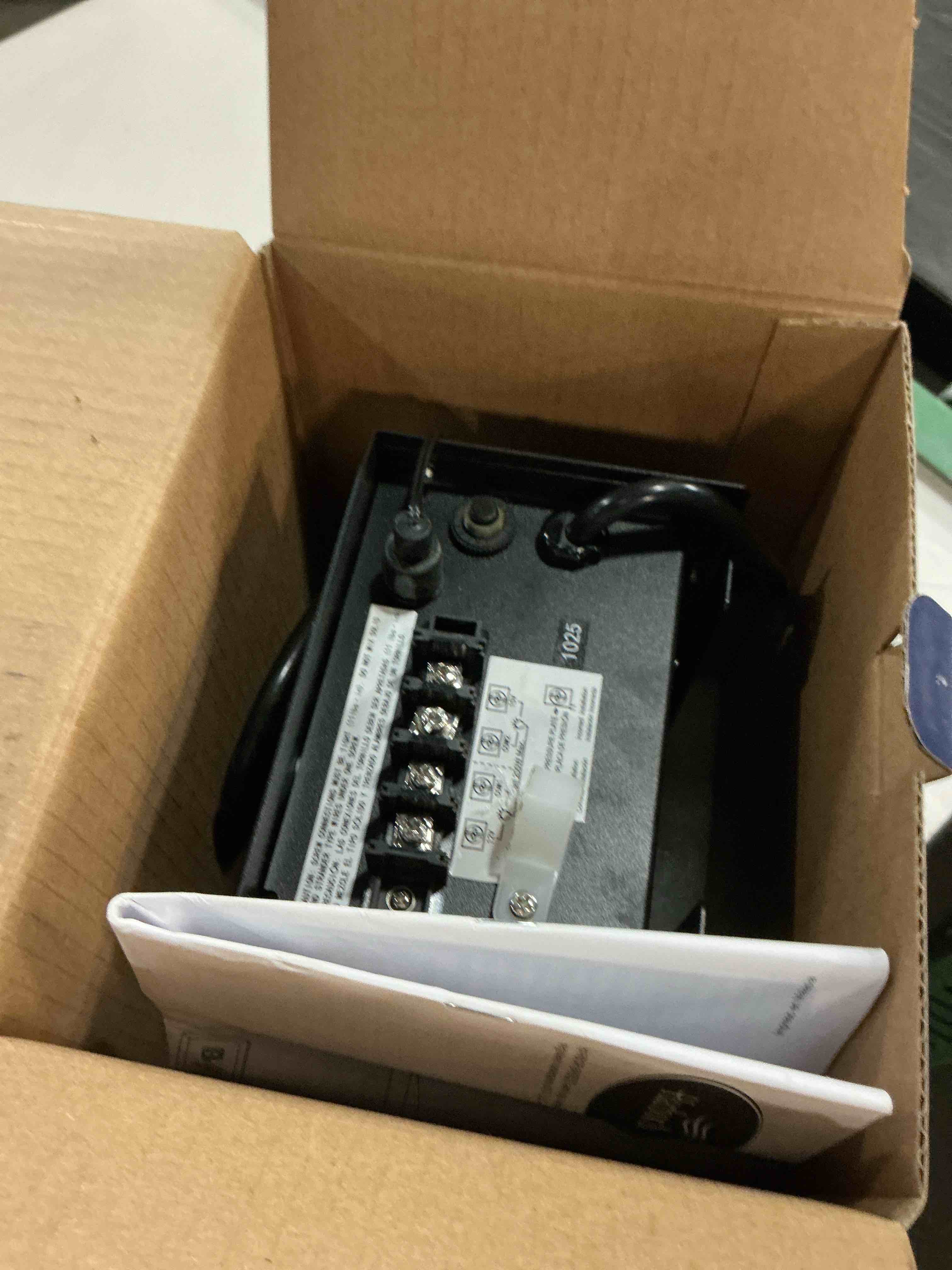 Condition photo showing As Is for harbor breeze 200 -watt 12 -volt multi-tap transformer landscape lighting transformer