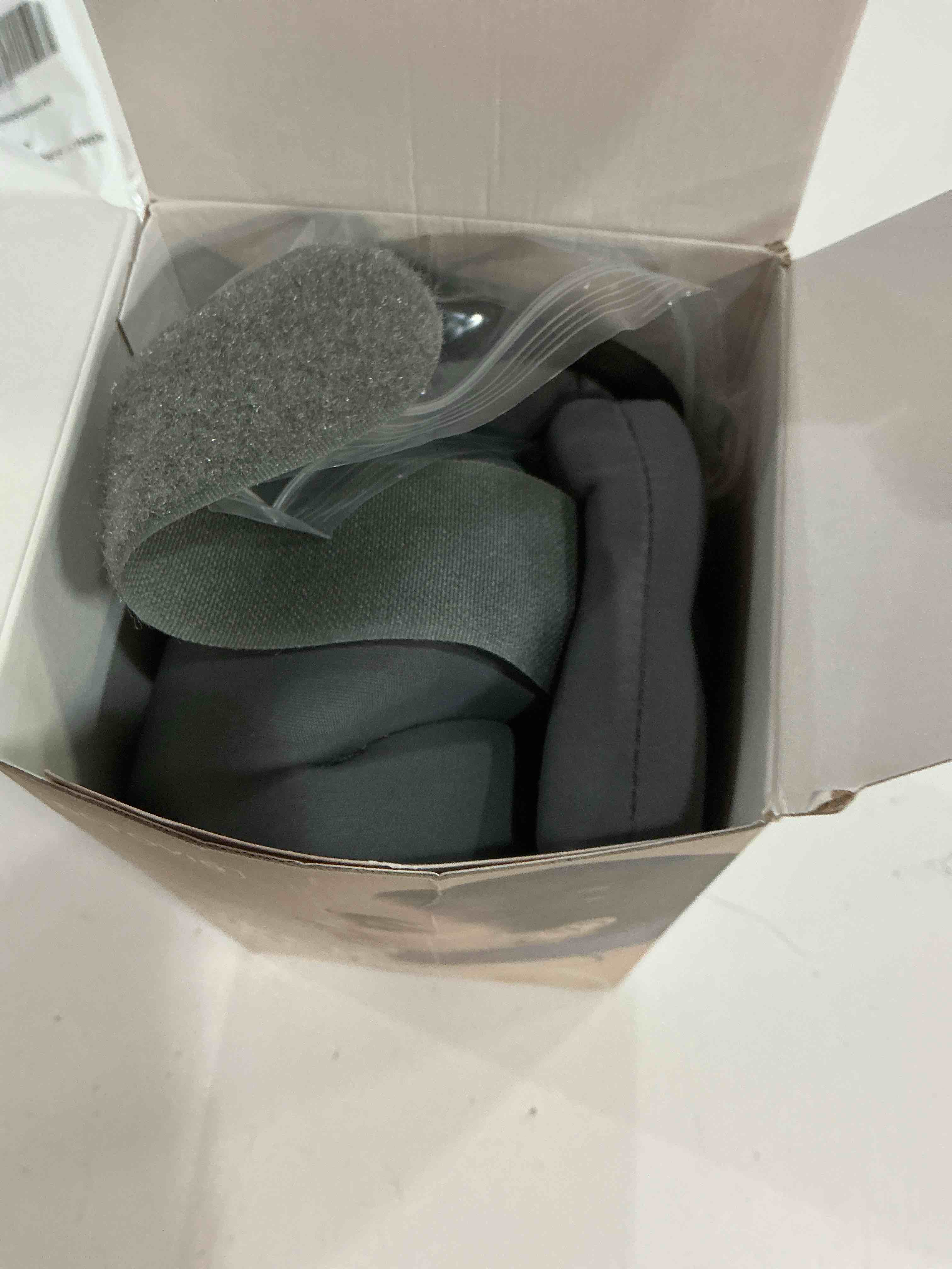 Condition photo showing Good Condition for heated style cervical collar neck support brace, grey, large size, fits neck circumference 15.8-18.1 inches, height 3.0-3.5 inches.