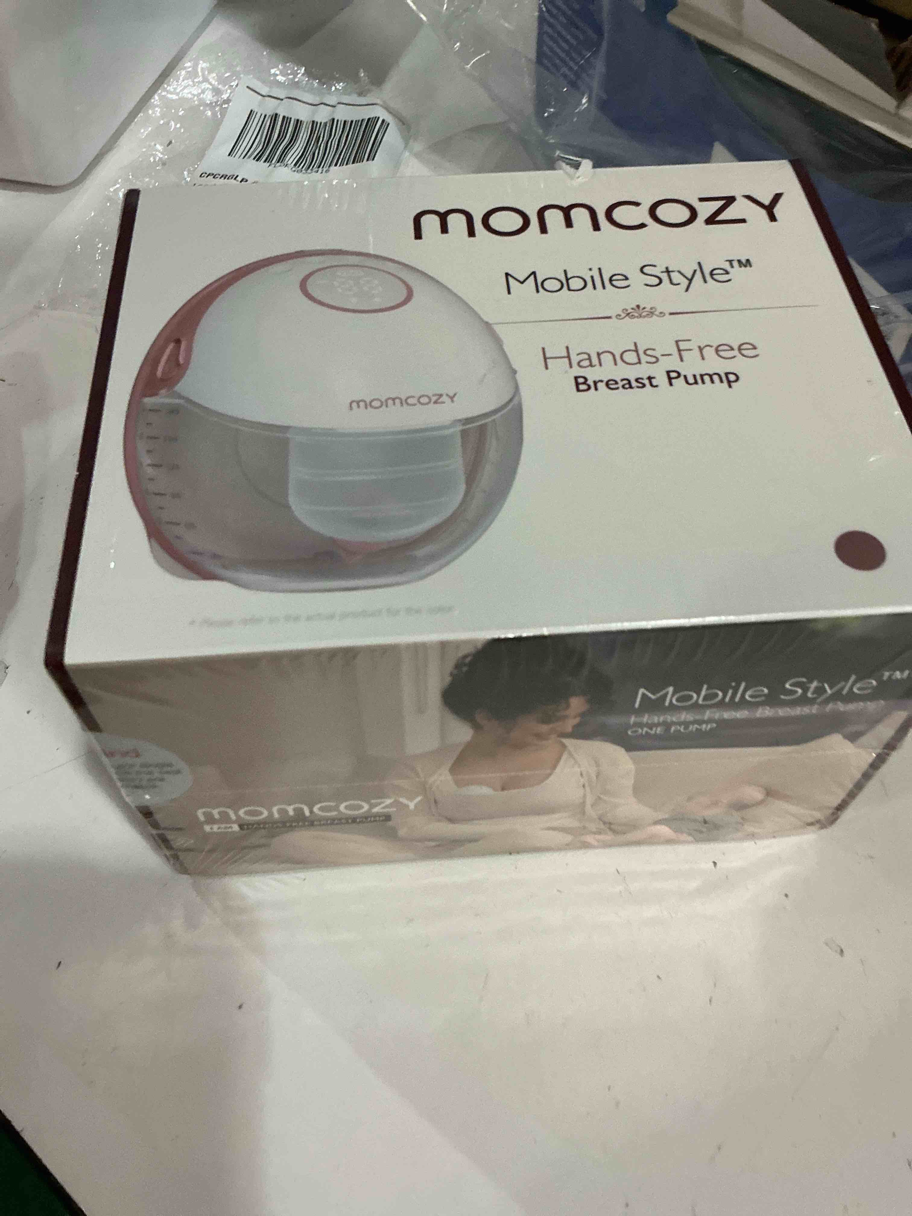 Condition photo showing New/Like New for momcozy breast pump hands free mobile style | m6, wearable breastfeeding pump ideal rhythm for more milk, doublefit flange more fit & discreet with 3 modes & 9 levels, 24mm - 1 pack cozy red