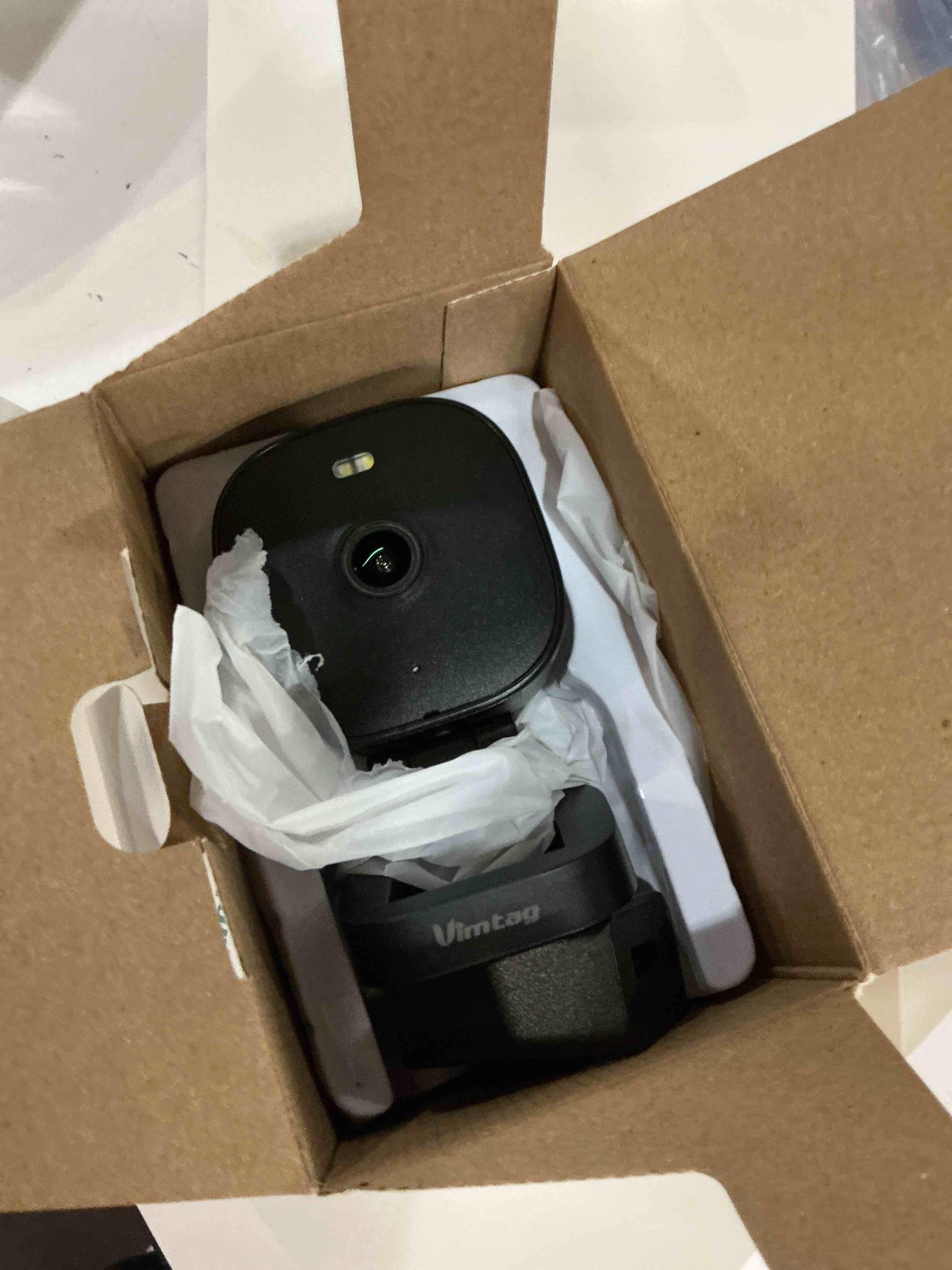 Condition photo showing Good Condition for vimtag 2.5k security camera indoor/outdoor, cameras for home security with color night vision, ai human detection, spotlight/siren, pet/baby monitor, ip66, 2-way audio,compatible with alexa, wired