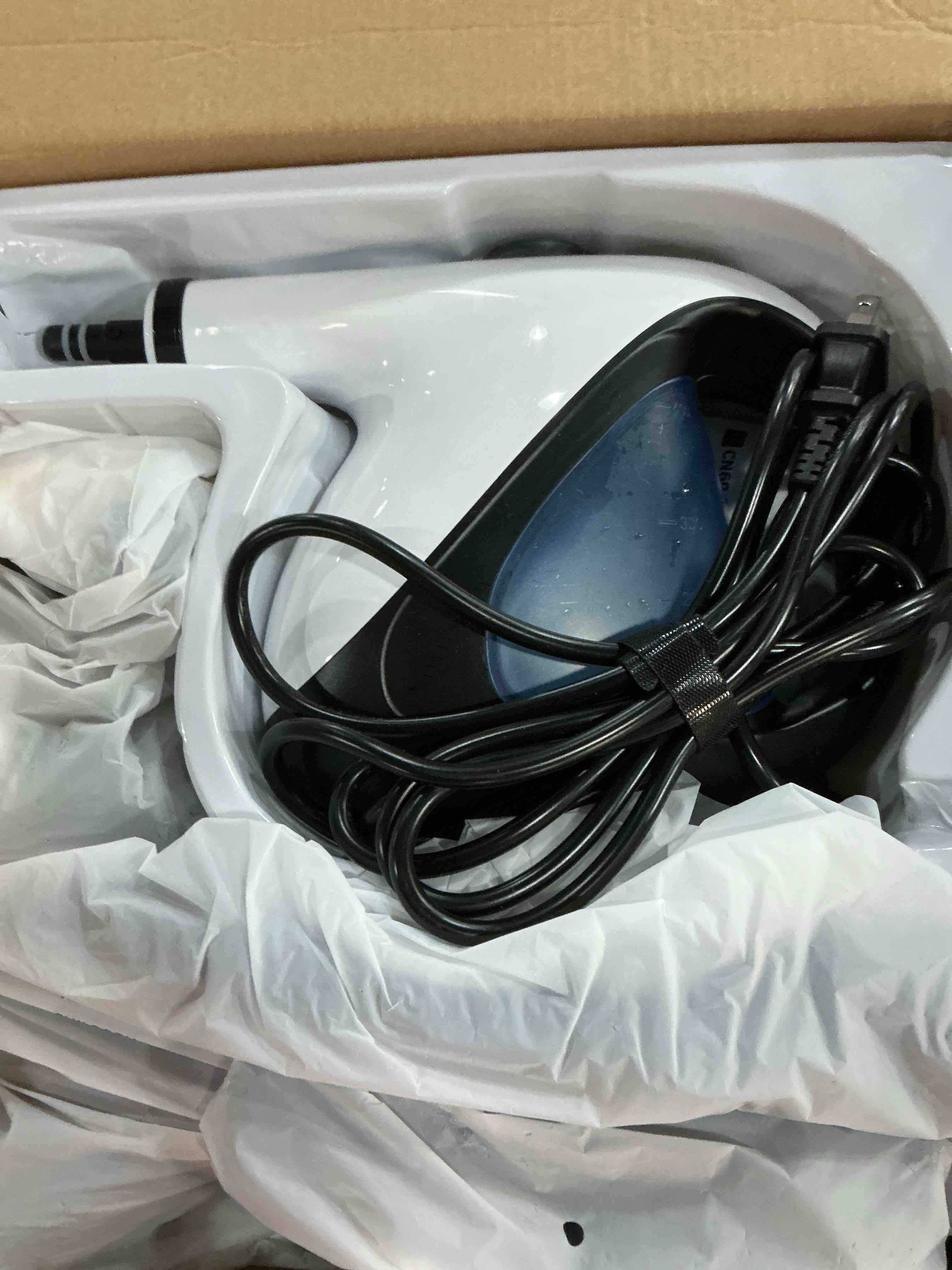 Condition photo showing Good Condition for handheld steam cleaner for home 3s instant heat-up no need to wait, upgrade 2 lb light weight easy refill portable steamer cleaner for furniture couch grout walls kitchenware cleaning white