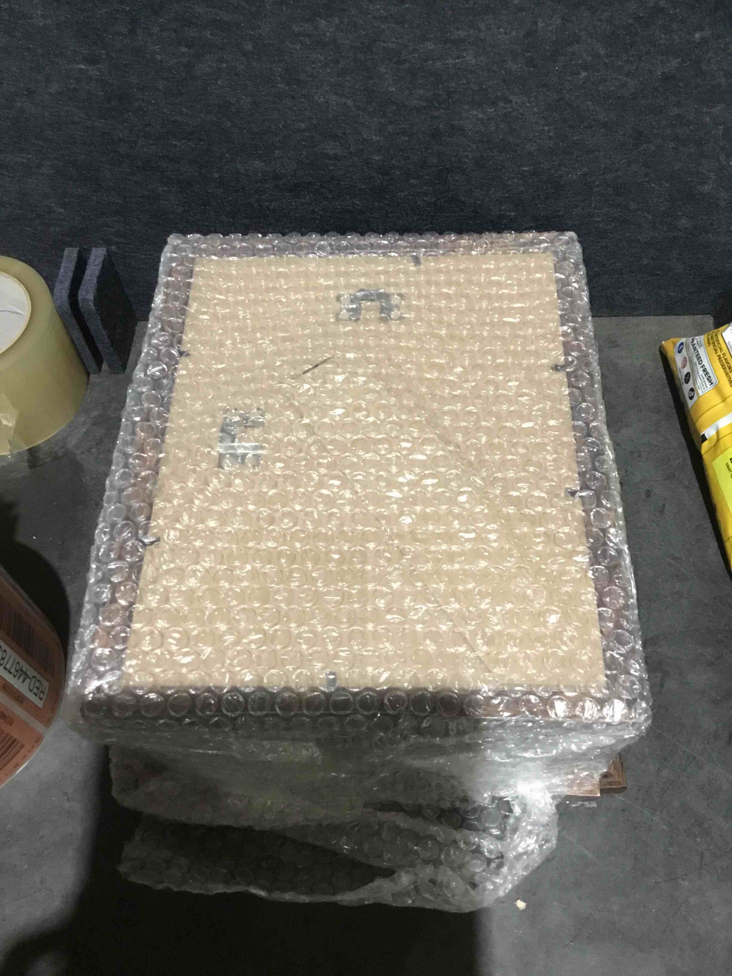 Condition photo showing Good Condition for vittanly 8x10 picture frames set of 9, shatter resistant plexiglass, display 5x7 pictures with mat or 8x10 without mat, photo frames for wall or tabletop, engineered wood, walnut