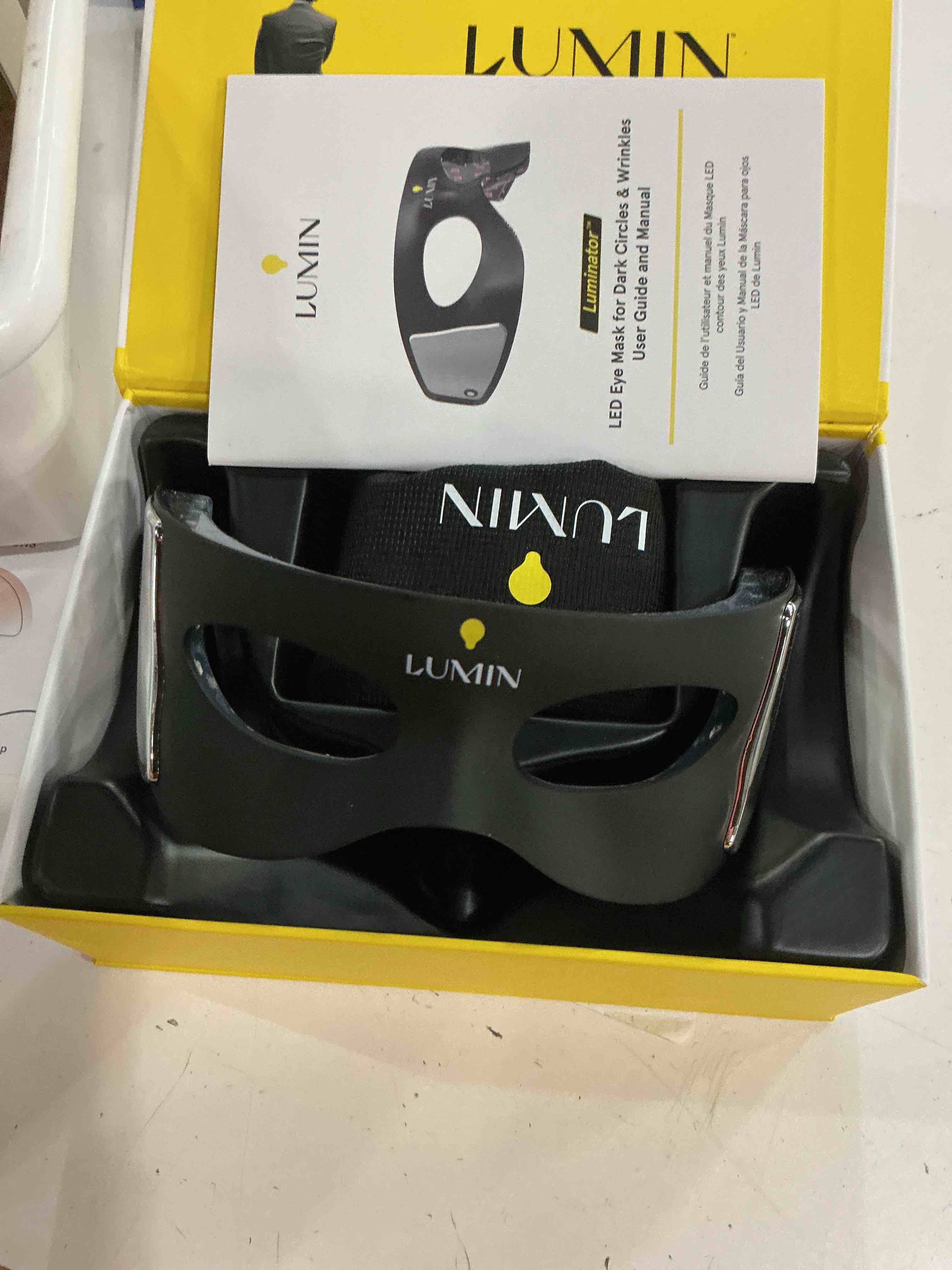 Condition photo showing New/Like New for luminator led eye mask for men and women skincare - anti-aging, boost collagen, reduce dark circles & wrinkles, red light therapy for under-eye treatment & rejuvenation - only 3 minutes a day