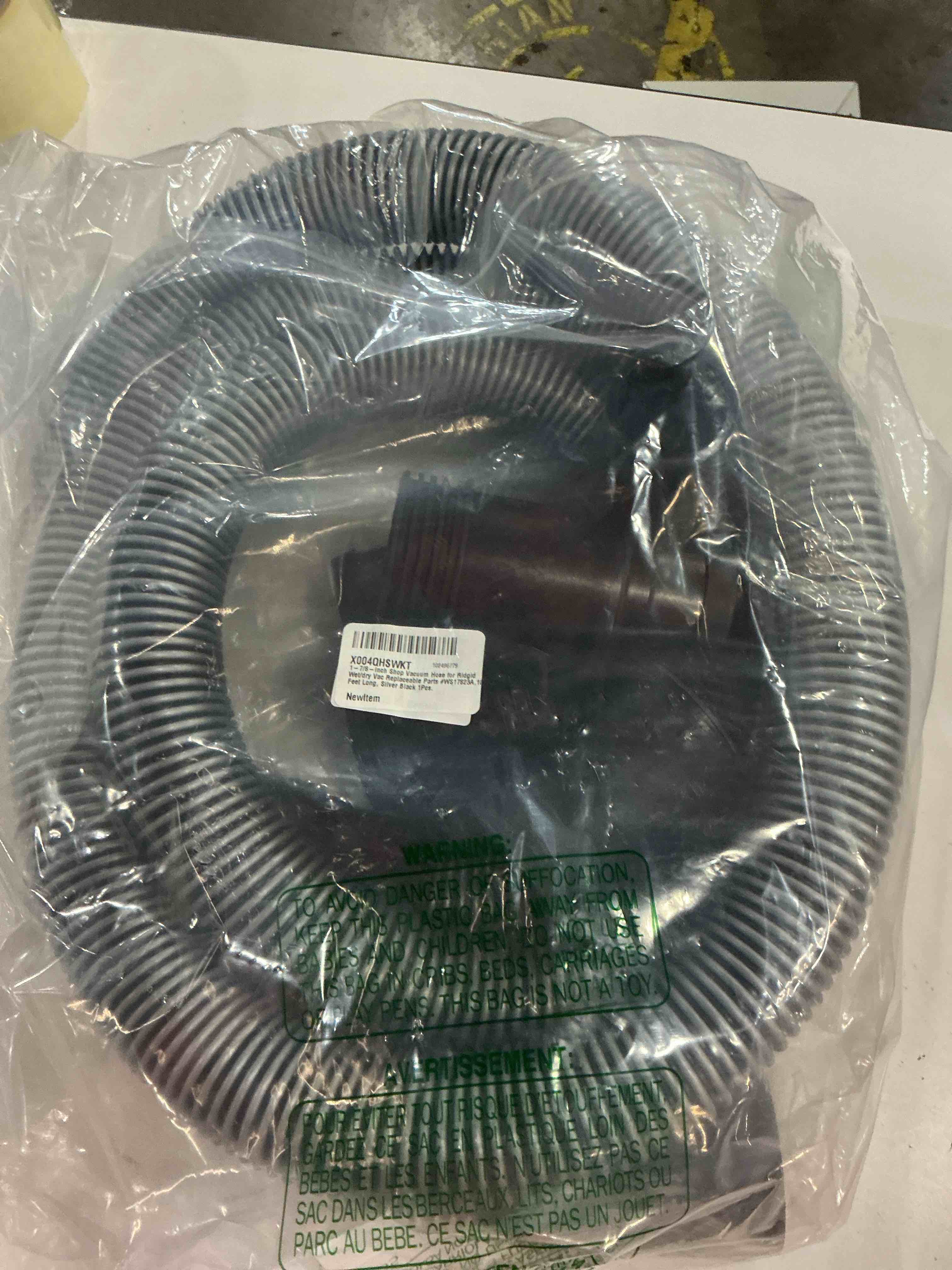 Condition photo showing Good Condition for workshop wet/dry vacs shop vacuum accessories ws17823a long hose attachment, 1-7/8-inch x 10-feet heavy duty contractor hose for wet dry shop vacuum cleaners