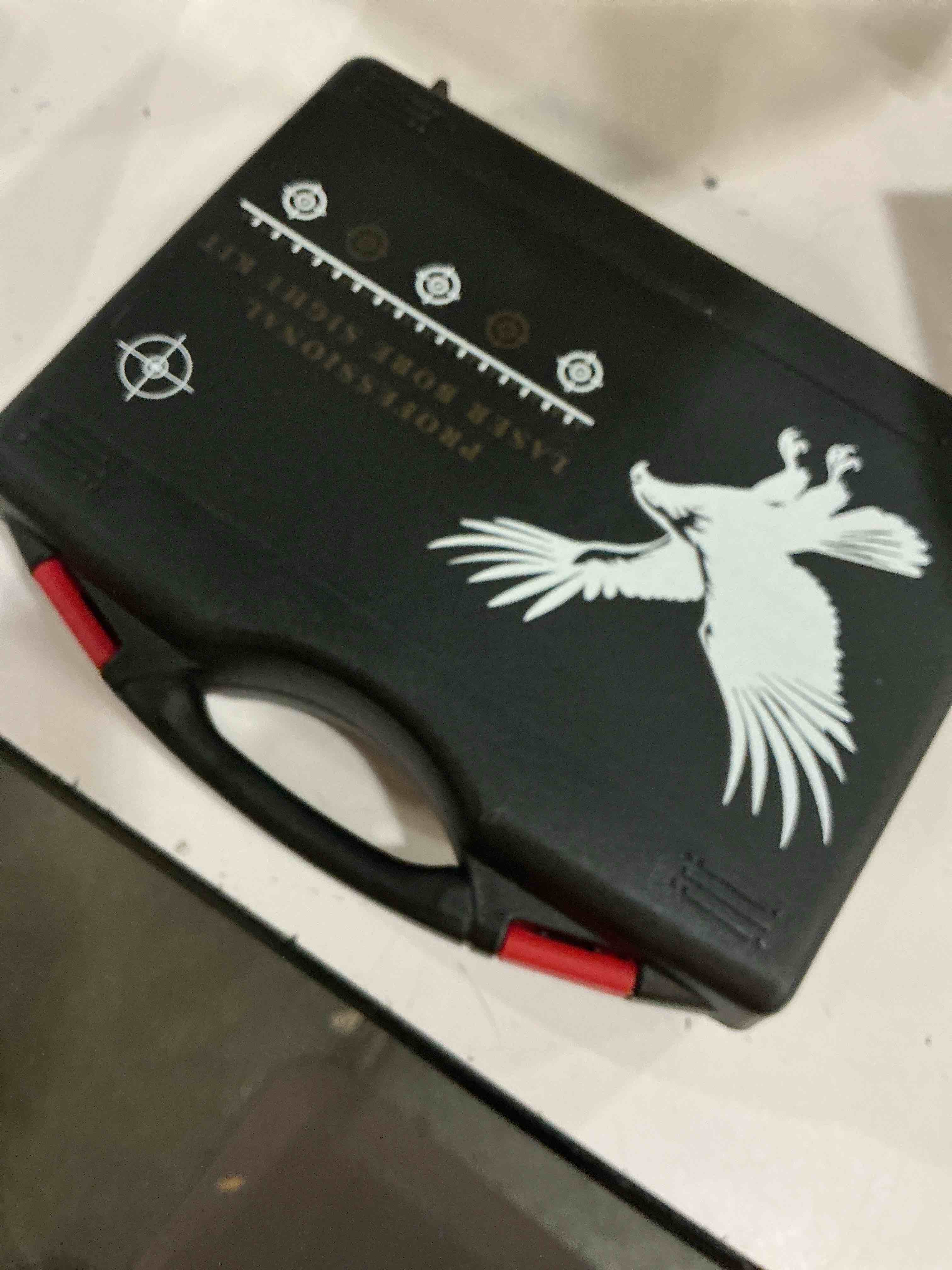 Condition photo showing New/Like New for bore sight laser professional green laser bore sight kit with 32 adapters fit 0.17 to 12ga calibers, multiple caliber green bright bore sighter laser powerful support for all gun, rifle, pistol