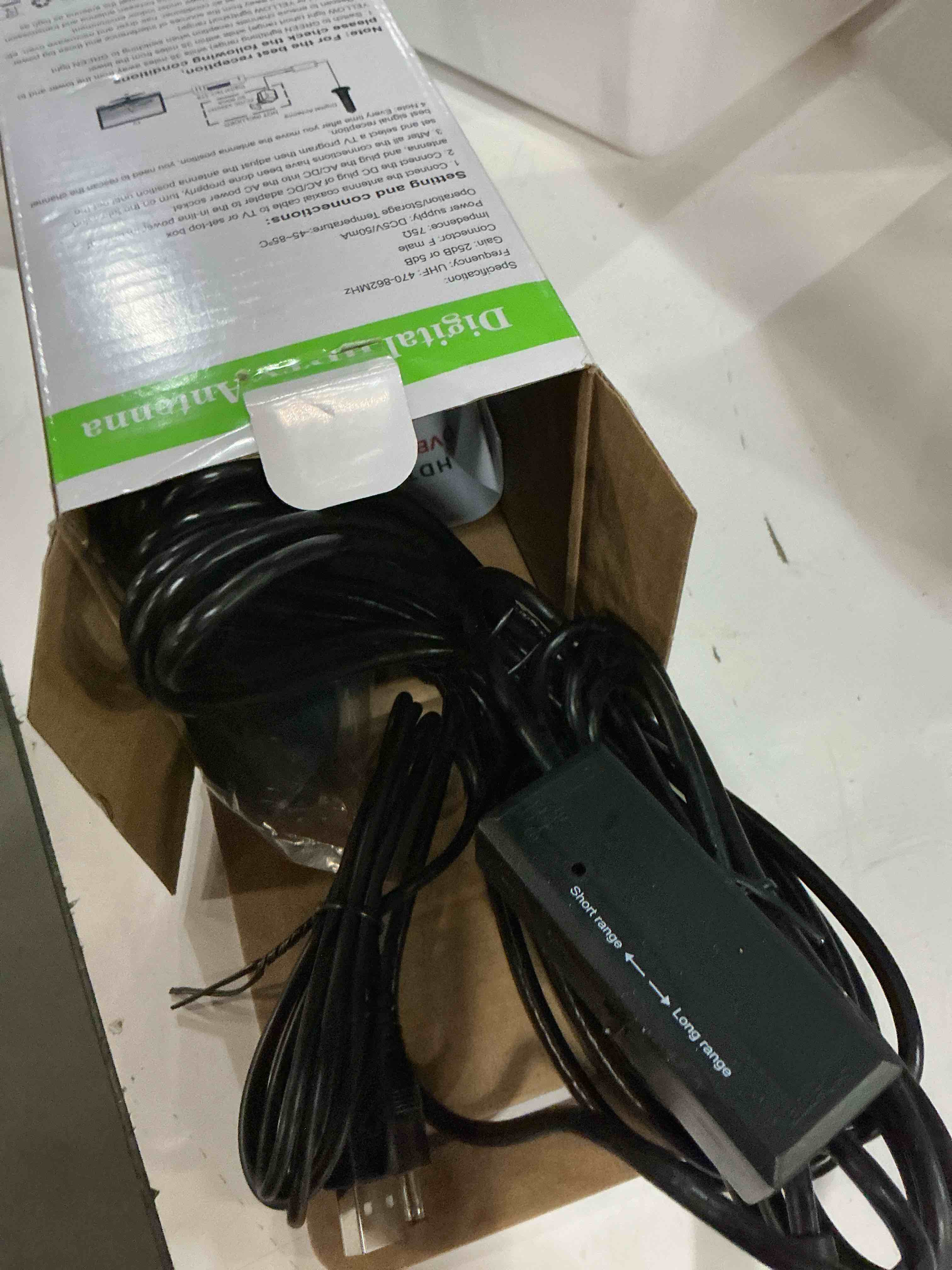 Condition photo showing New/Like New for digital antenna for smart tv,3600+ miles range tv antenna indoor/outdoor, antennas for local channels with amplifier