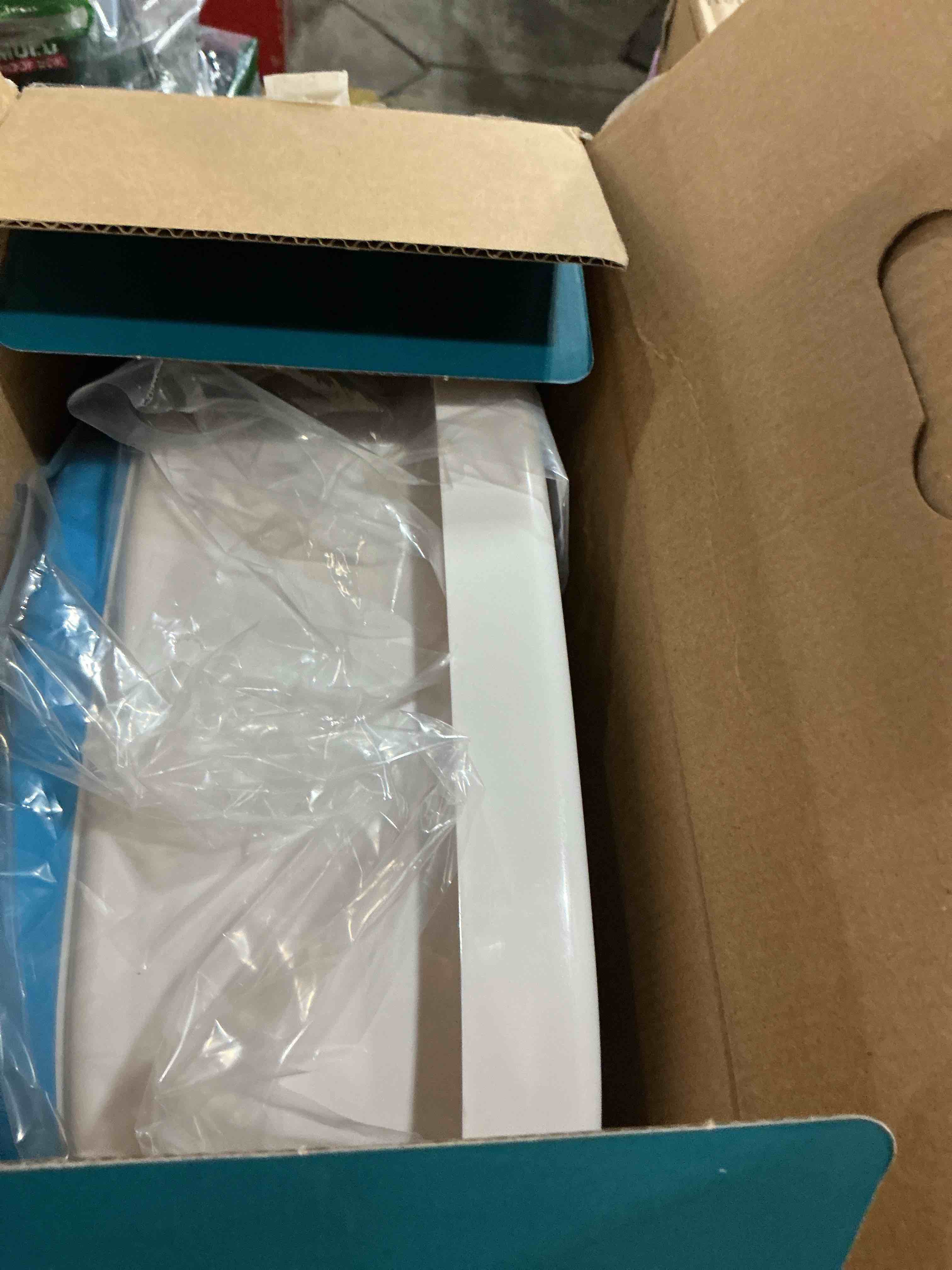 Condition photo showing New/Like New for homedics bubble bliss® deluxe foot spa surrounds your feet with massaging bubbles - blue