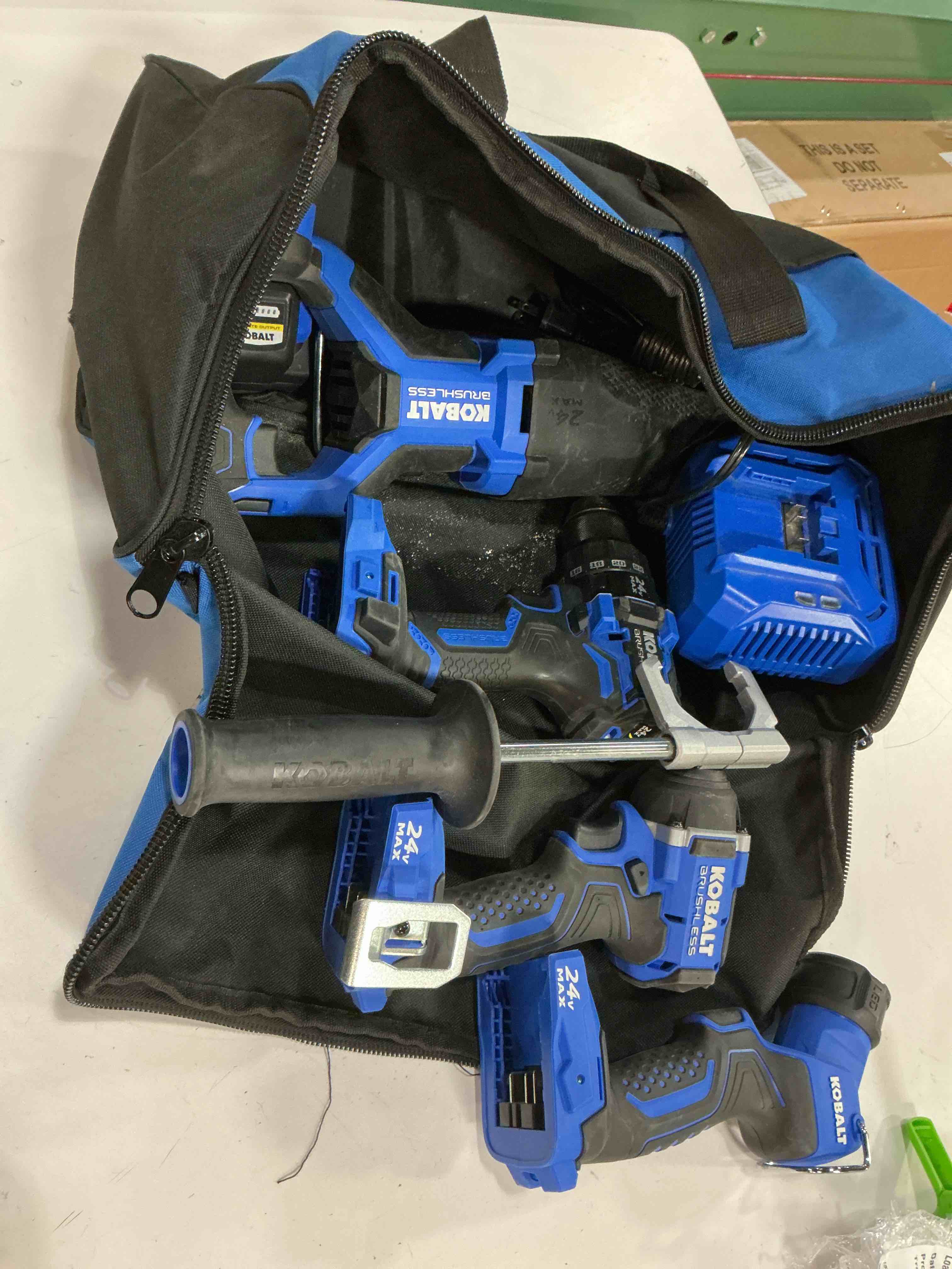 Condition photo showing Good Condition for kobalt brushless 24v max kit