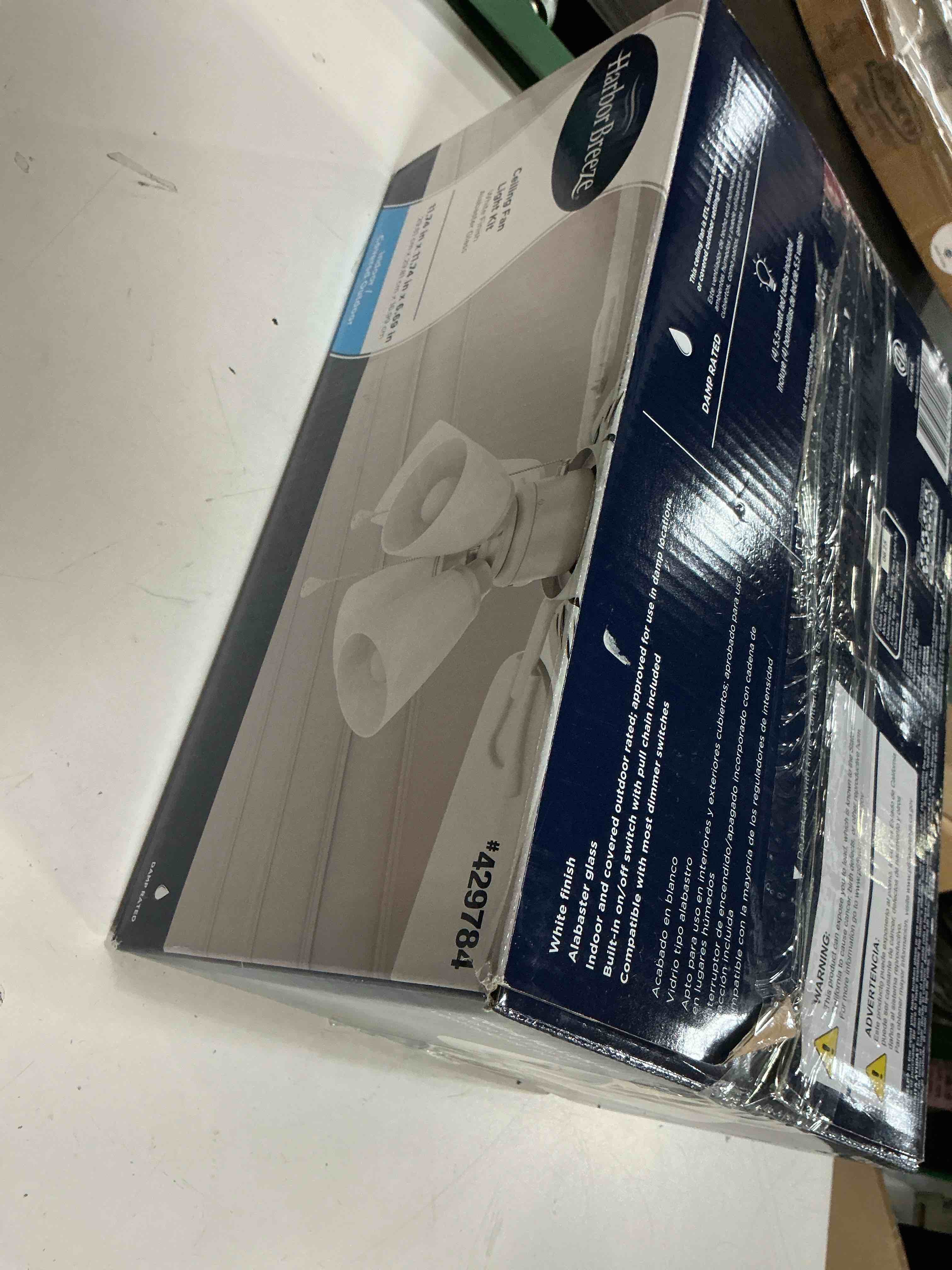 Condition photo showing Good Condition for progress lighting p2643-30wb airpro ceiling fans, white, 8x13.75x13.75