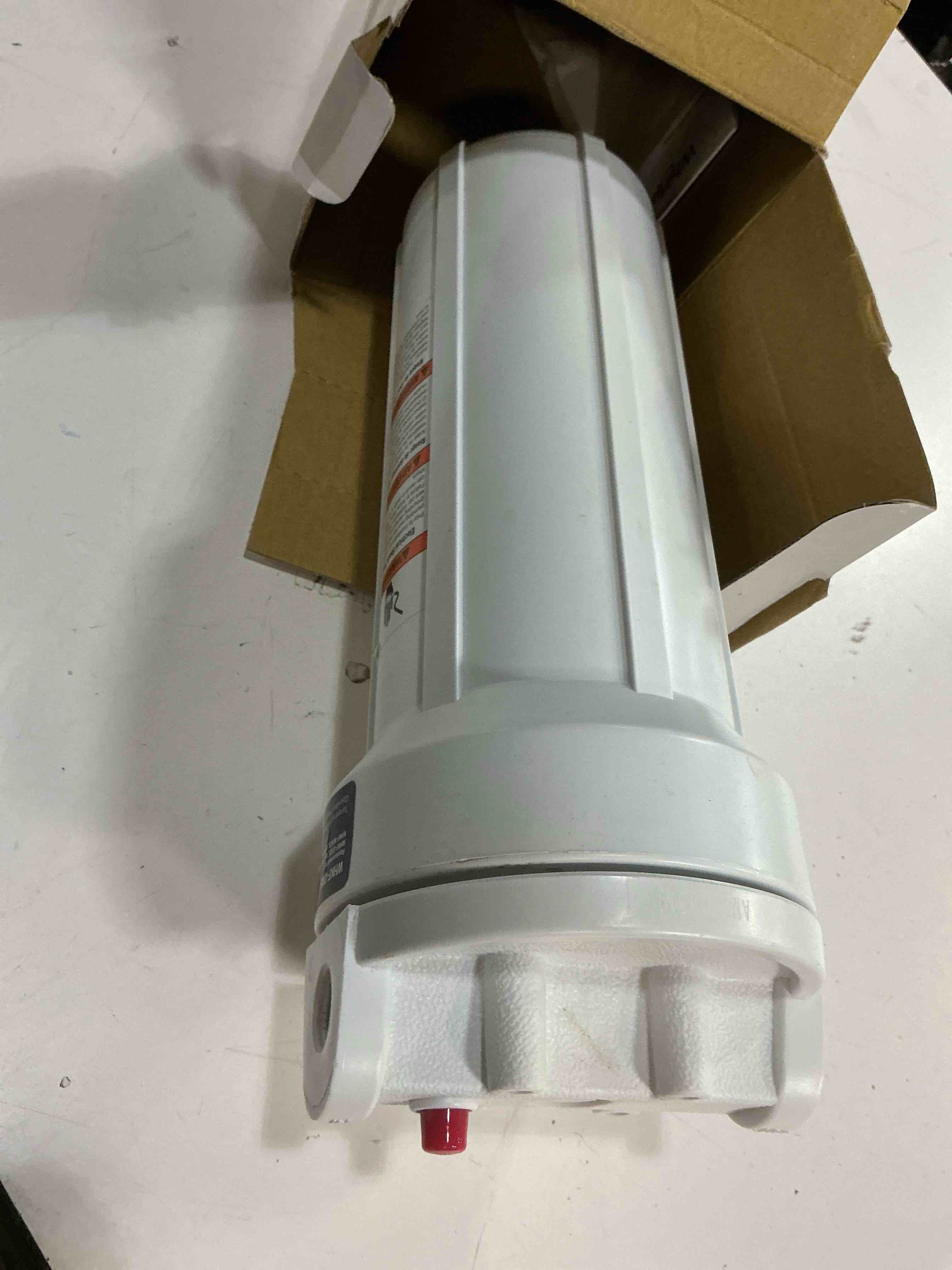 Condition photo showing As Is for whirlpool standard capacity whole house water filtration system single-stage 4-gpm