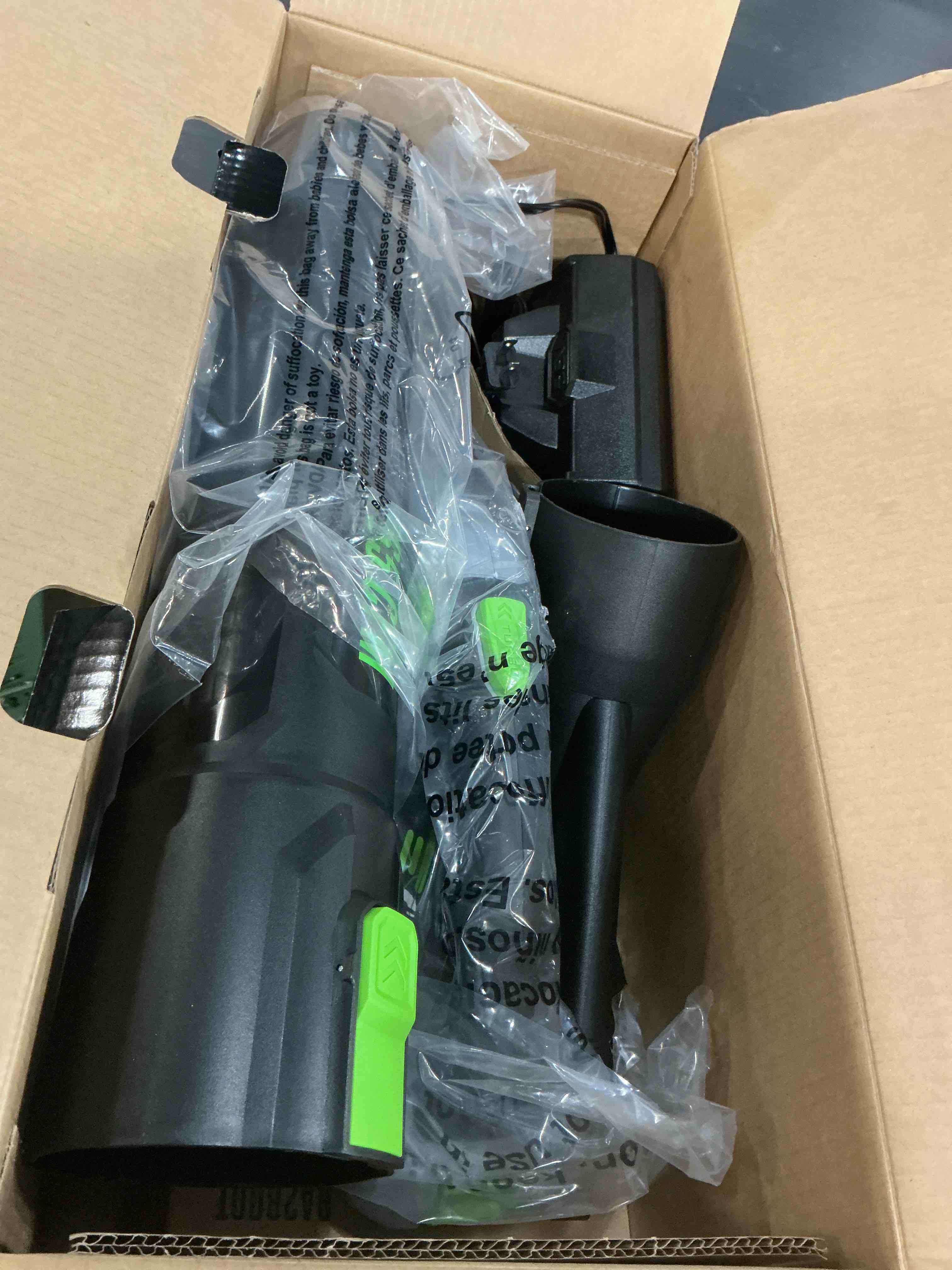 Condition photo showing Good Condition for ego power+ 56-volt 765-cfm 200-mph battery handheld leaf blower 5.0 ah battery included charger included