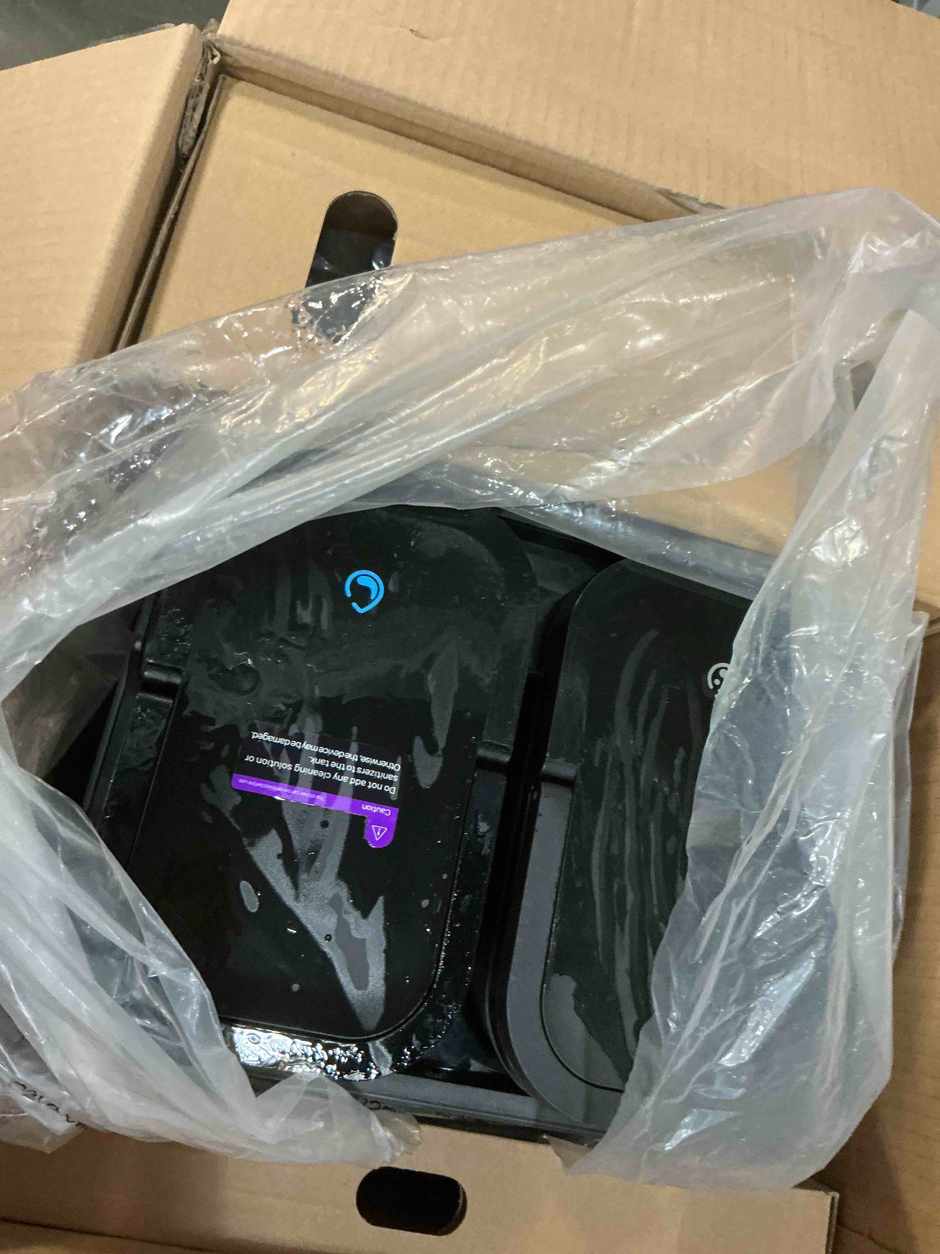 Condition photo showing As Is for 3i p10 ultra robot vacuum and mop combo, 18,000 pa suction, self-emptying, auto-extending edge mopping, 140? hot-water self-cleaning, lidar navigation, automatic tanglecut for pet hair, 4 carpet modes